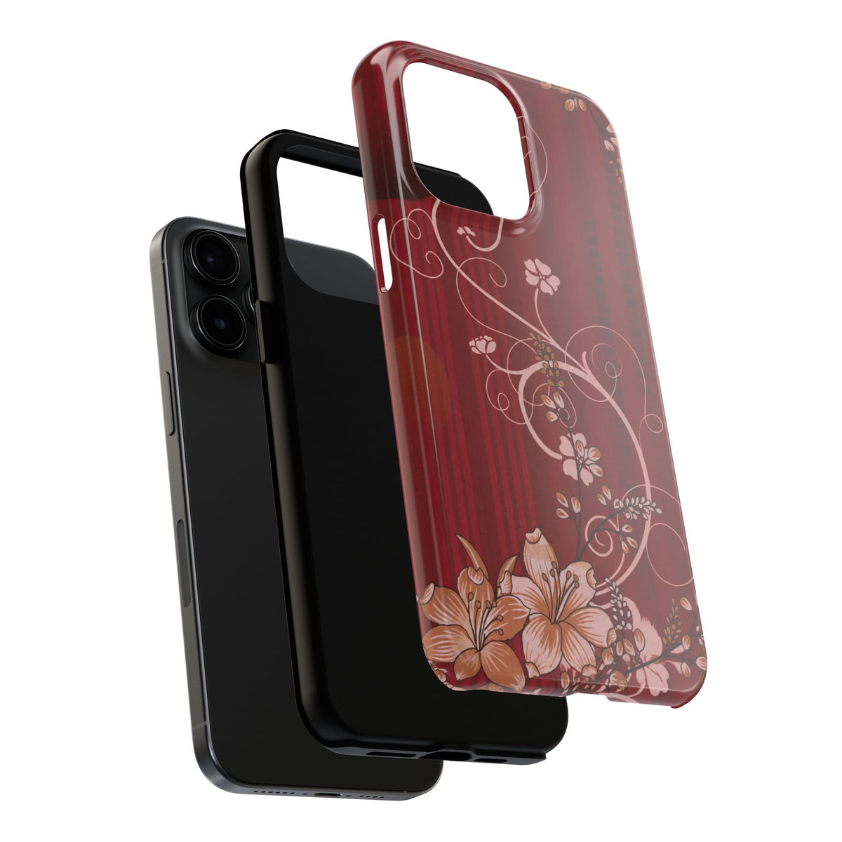 Crimson Bloom - Protective Phone Case