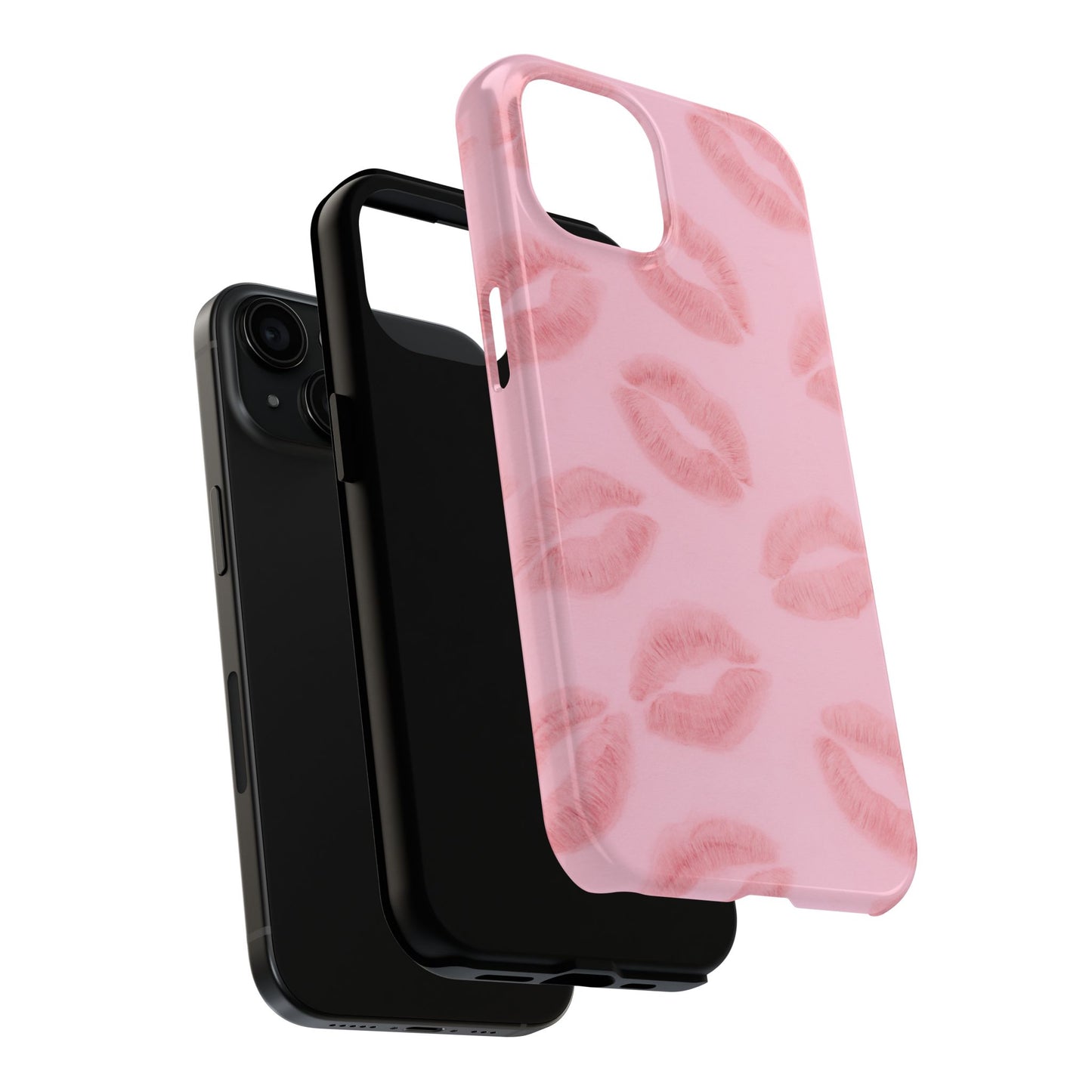Pink Rosy Kisses - Protective Phone Case