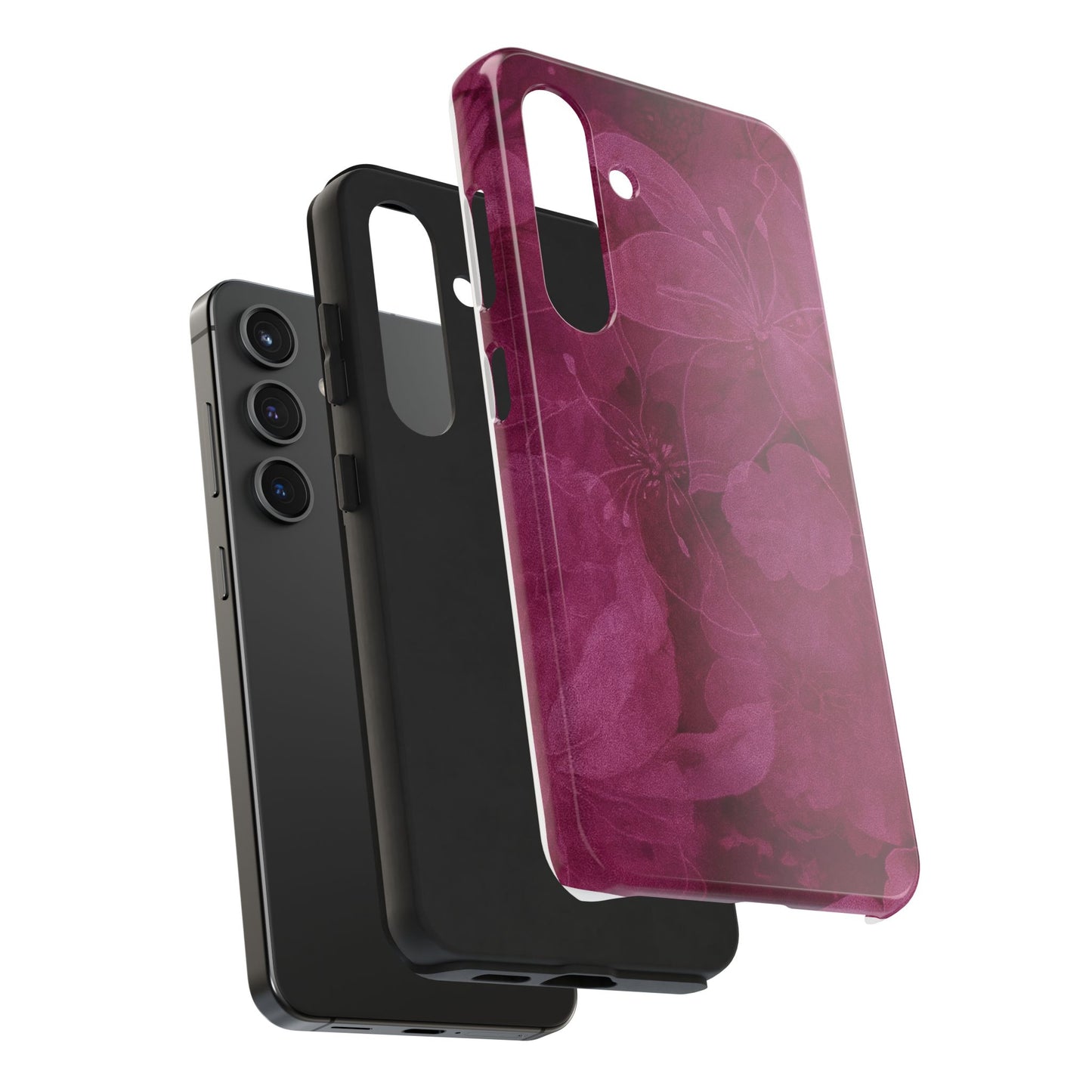 Magenta Petals - Protective Phone Case
