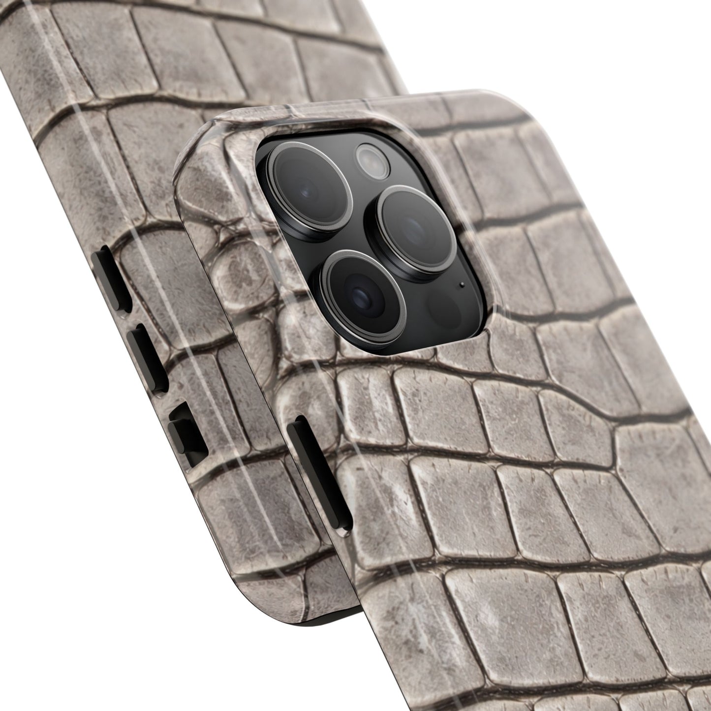 2000s Grey Crocodile - Protective Phone Case