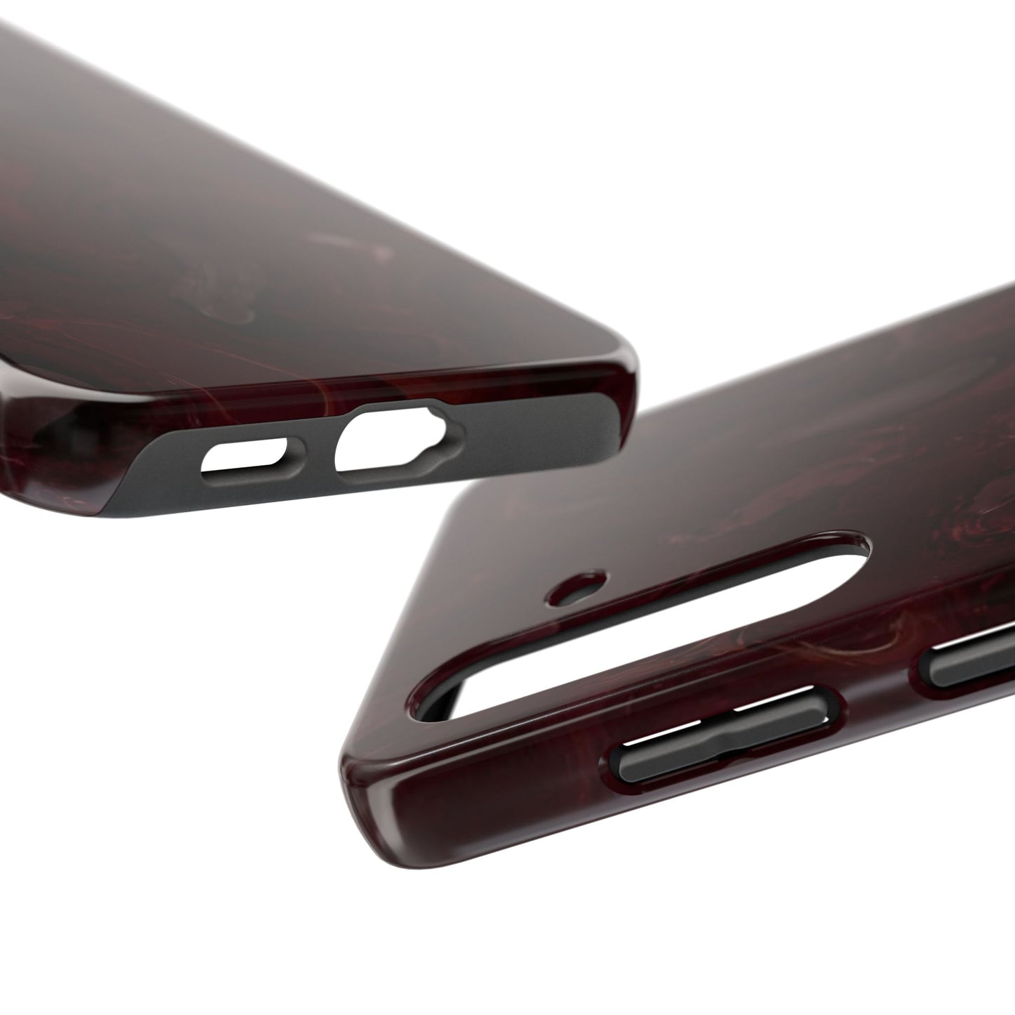 Glossy Maroon - Protective Phone Case