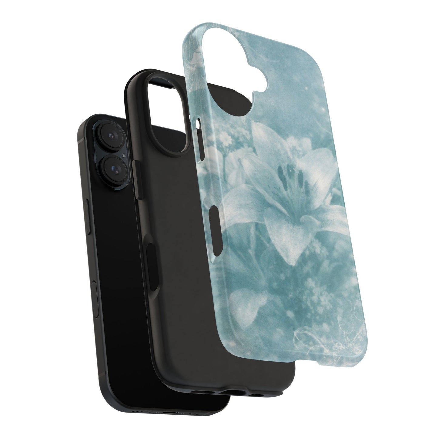 Teal Lily - Protective Phone Case