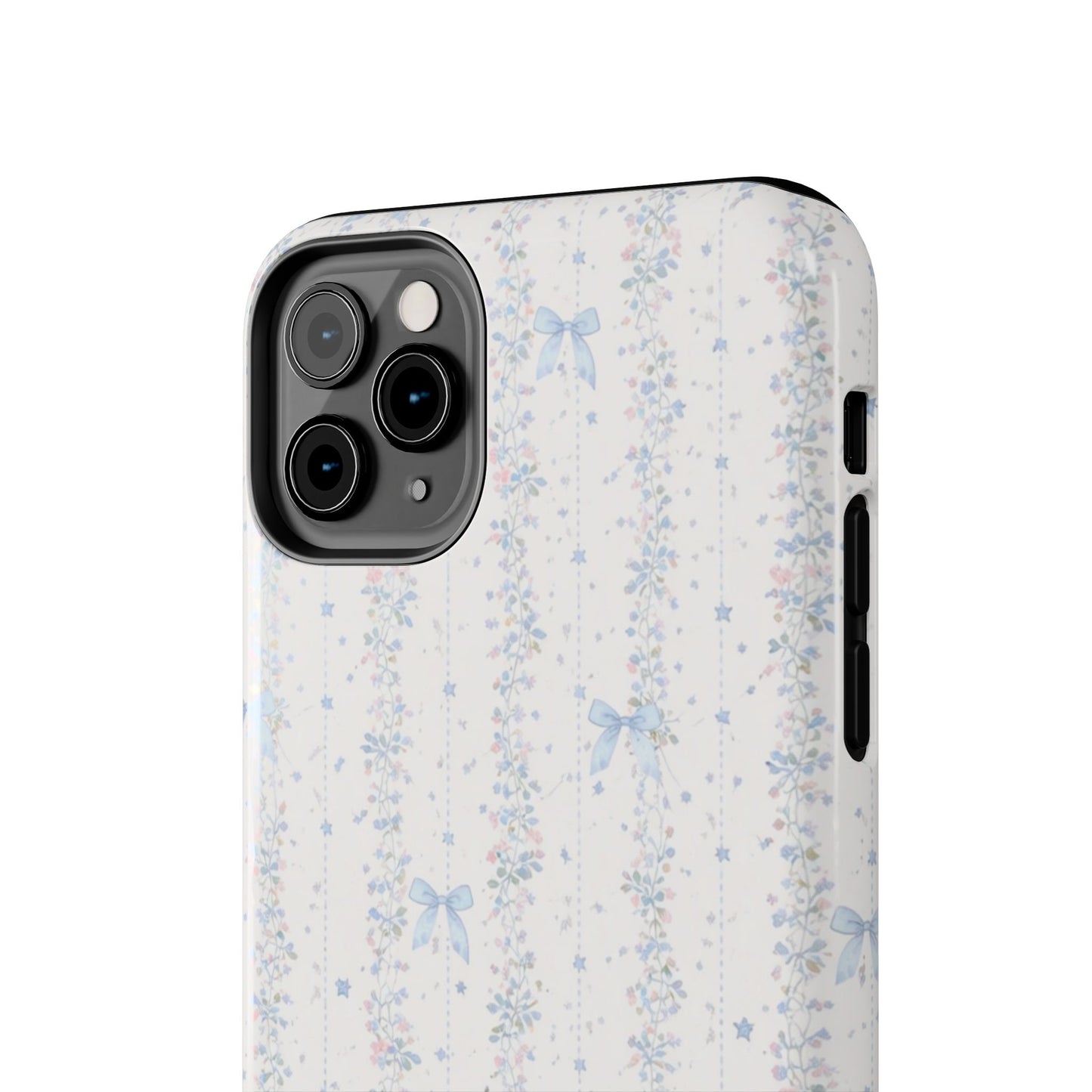 Bows and Stripes - Protective Phone Case