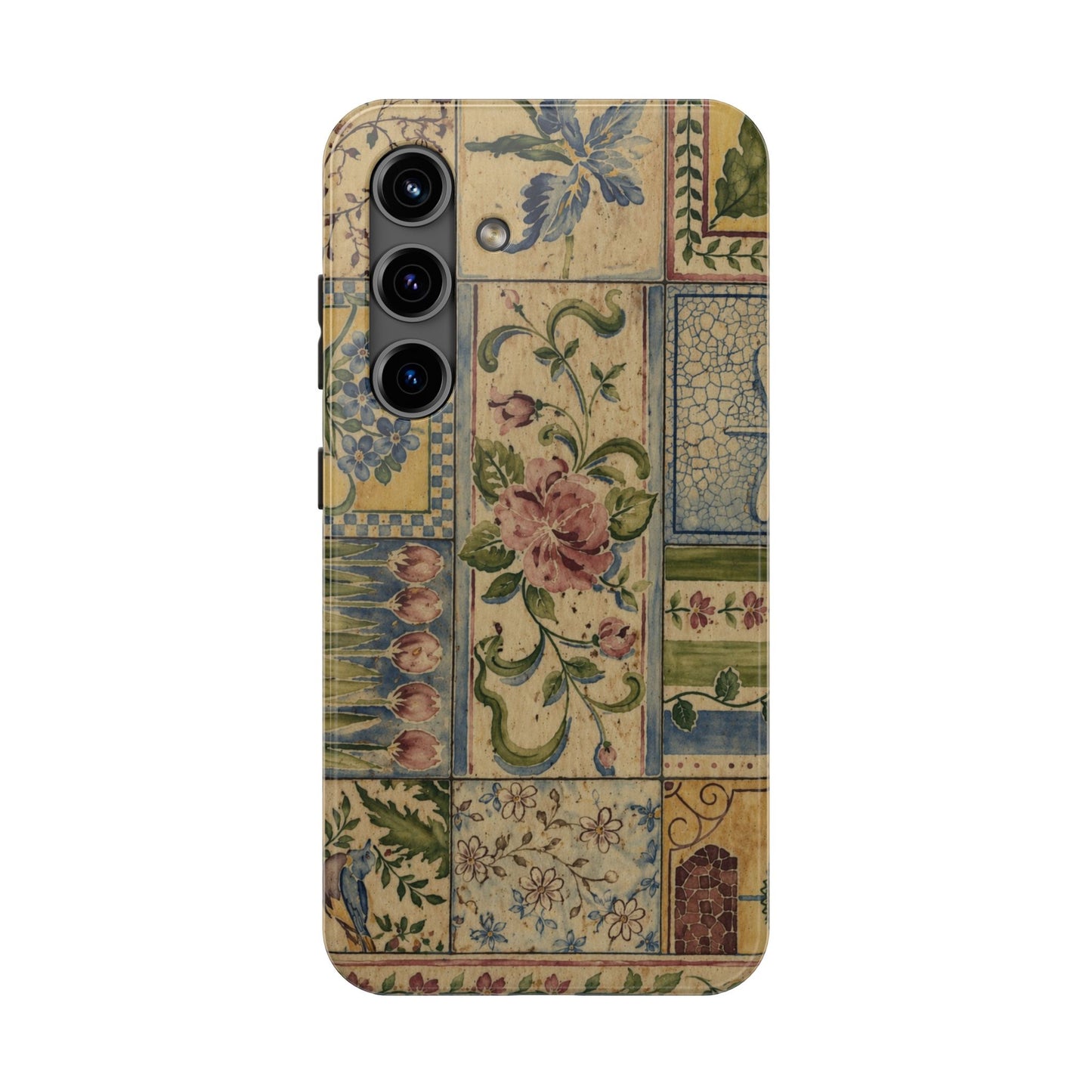 Vintage Floral Patchwork - Protective Phone Case