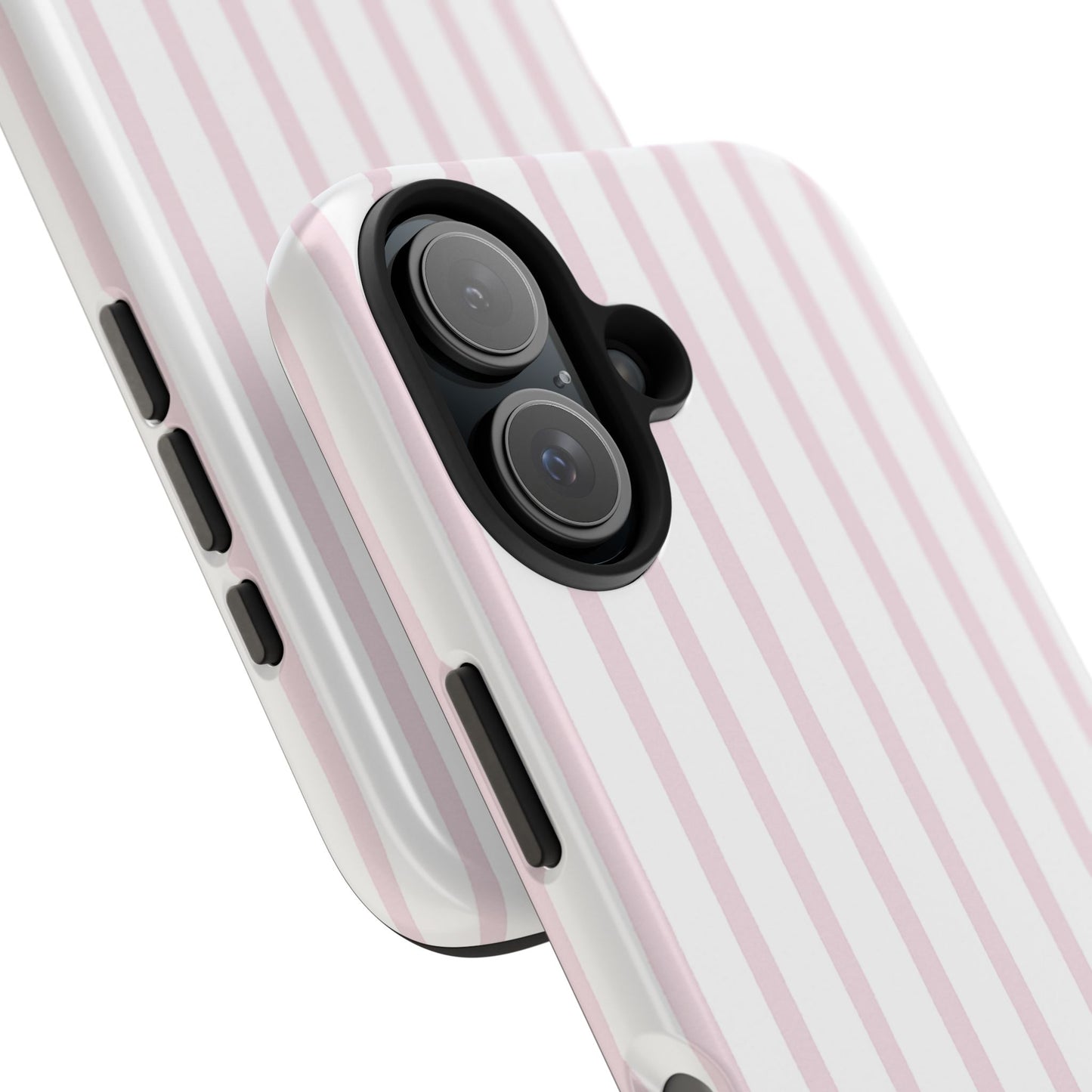Pink Vertical Stripes - Protective Phone Case
