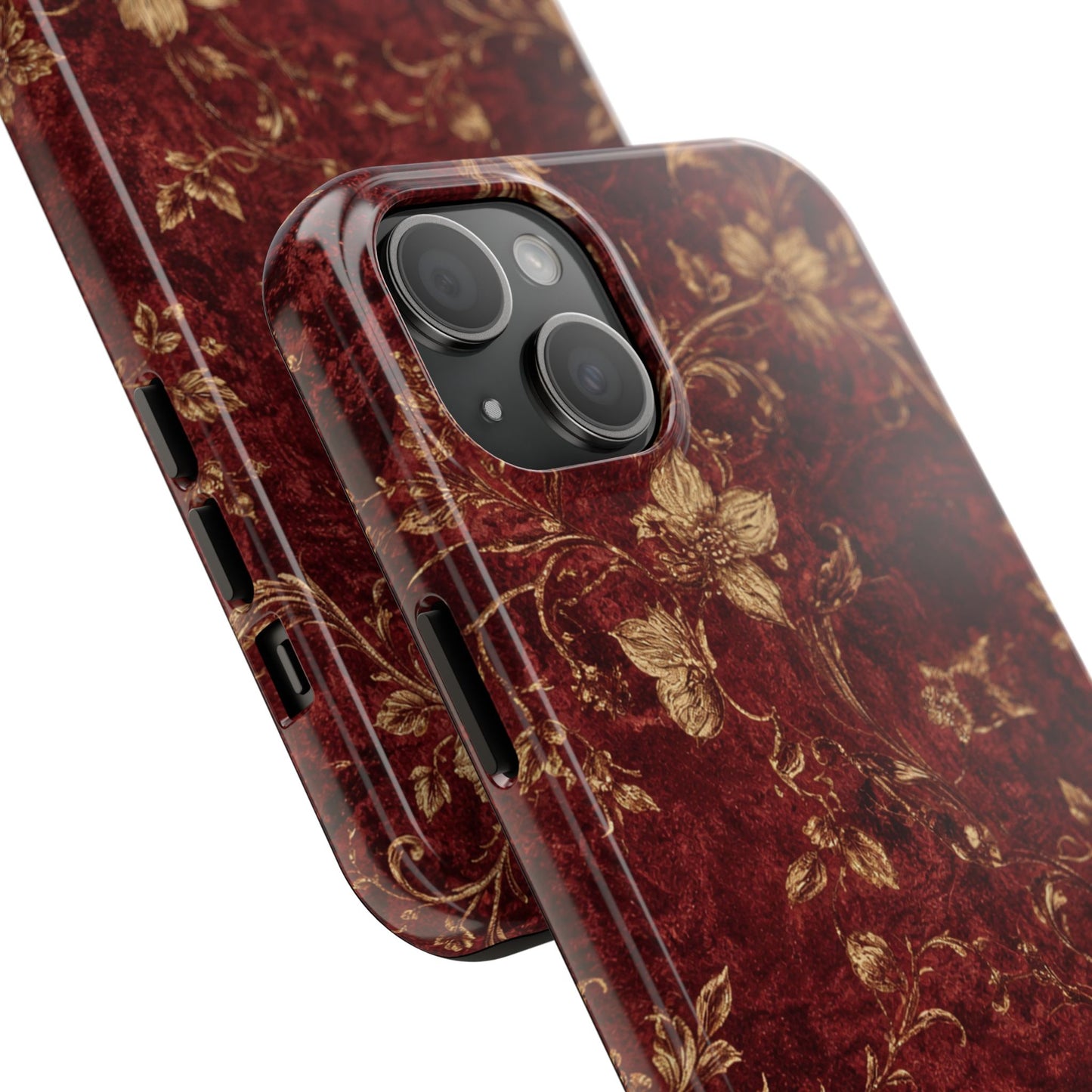 Floral Burgundy - Protective Phone Case