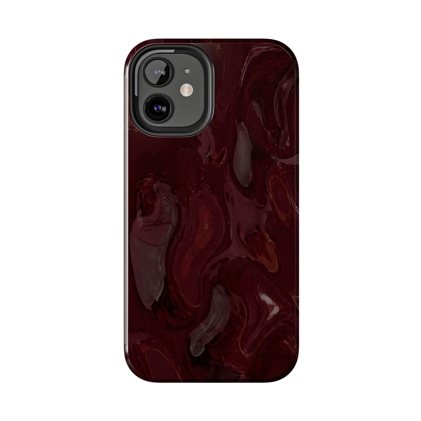 Glossy Maroon - Protective Phone Case