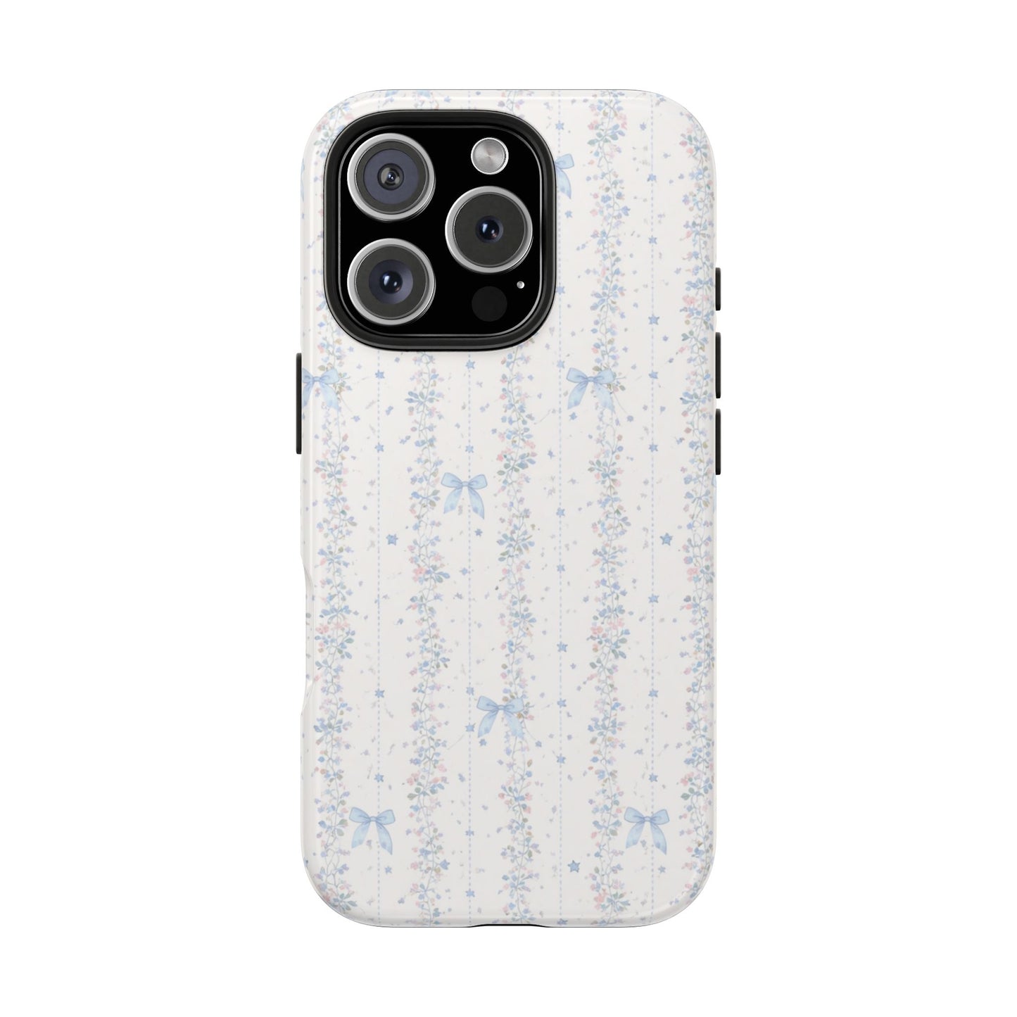 Bows and Stripes - Protective Phone Case