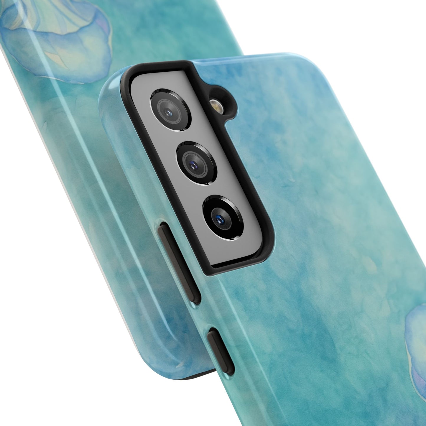 Sea-Blue Jellyfish - Protective Phone Case