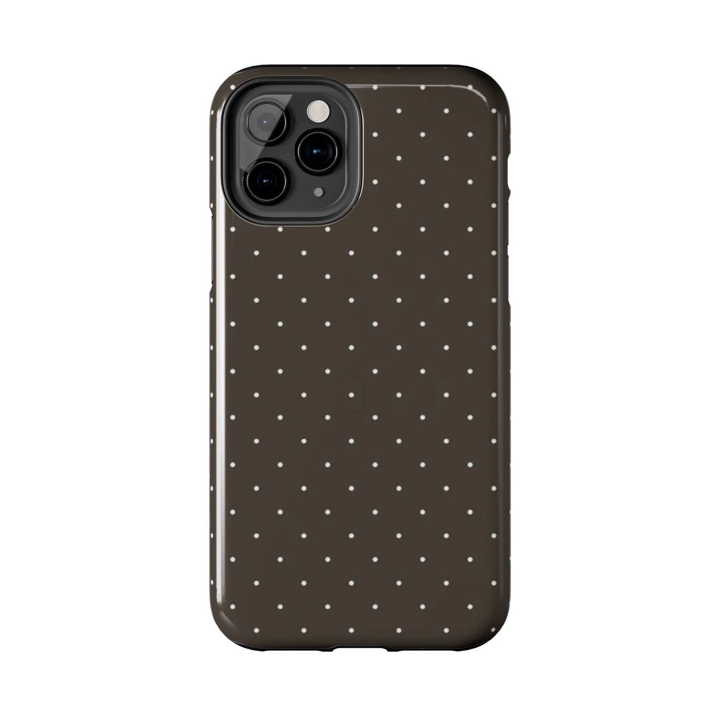Brown Mini Polka Dot - Protective Phone Case