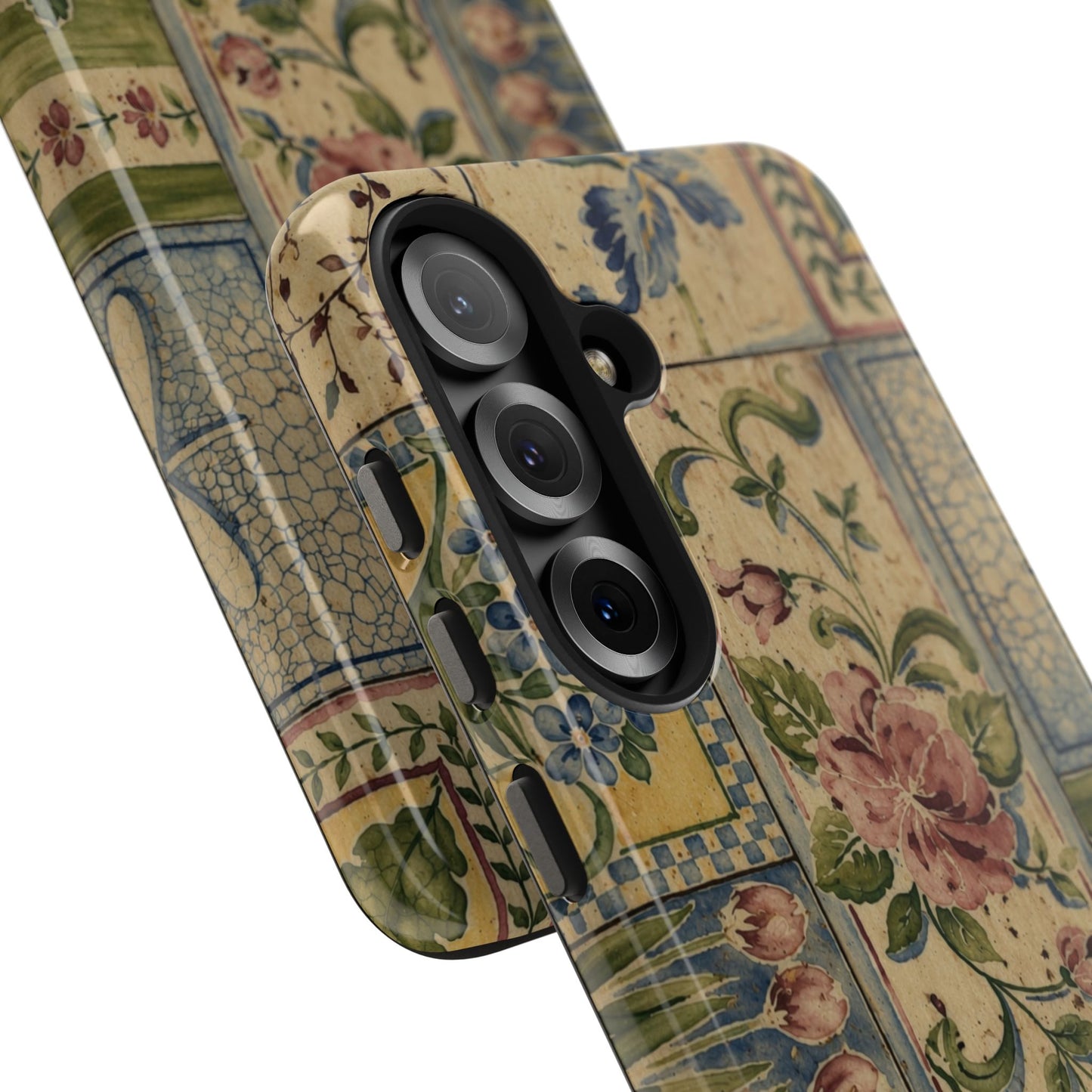 Vintage Floral Patchwork - Protective Phone Case