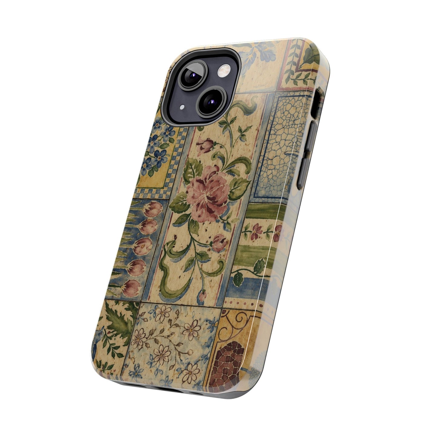 Vintage Floral Patchwork - Protective Phone Case