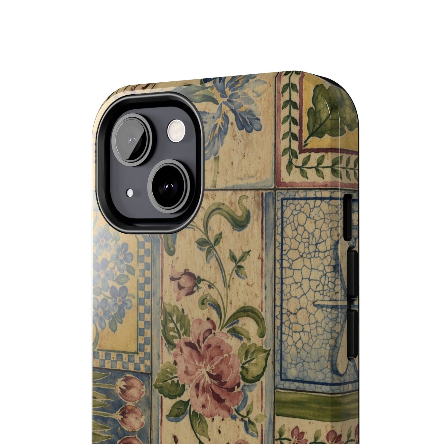 Vintage Floral Patchwork - Protective Phone Case