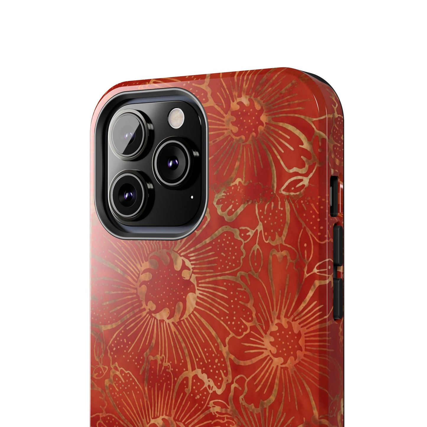 Radiant Red Florals - Protective Phone Case
