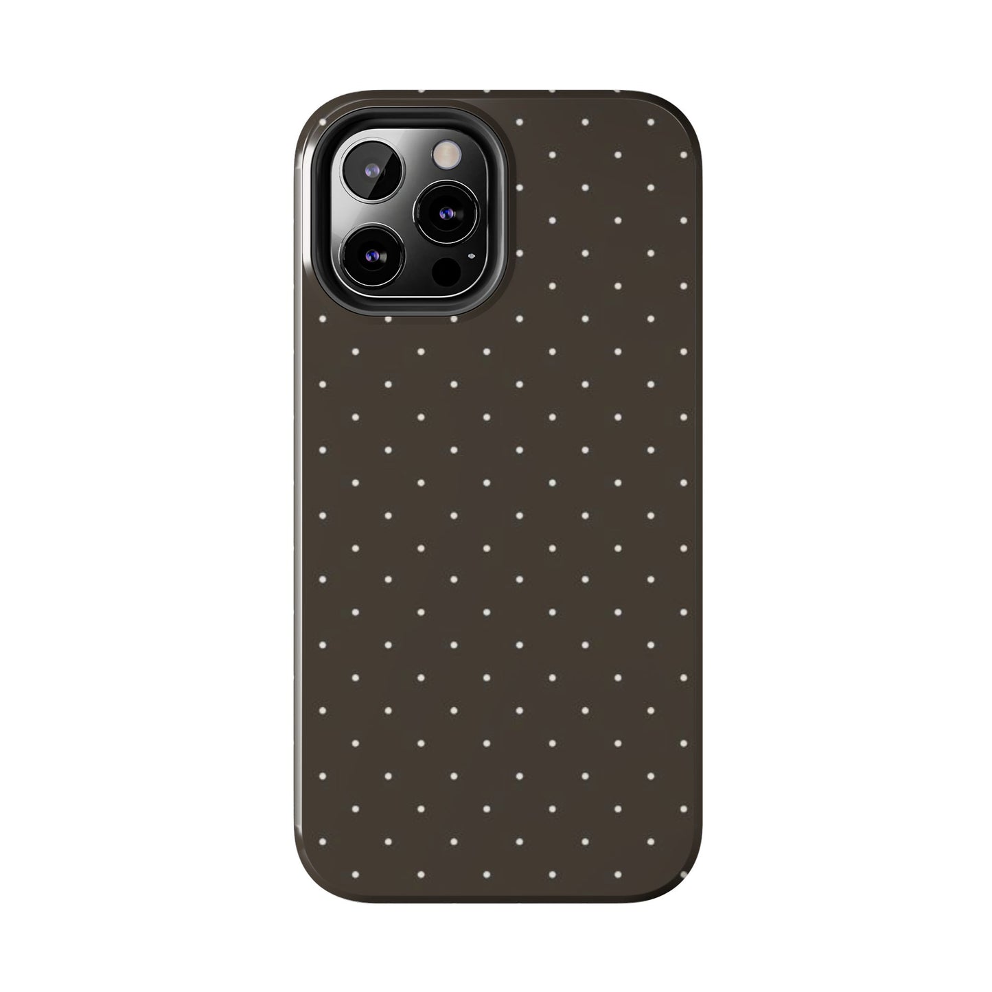 Brown Mini Polka Dot - Protective Phone Case