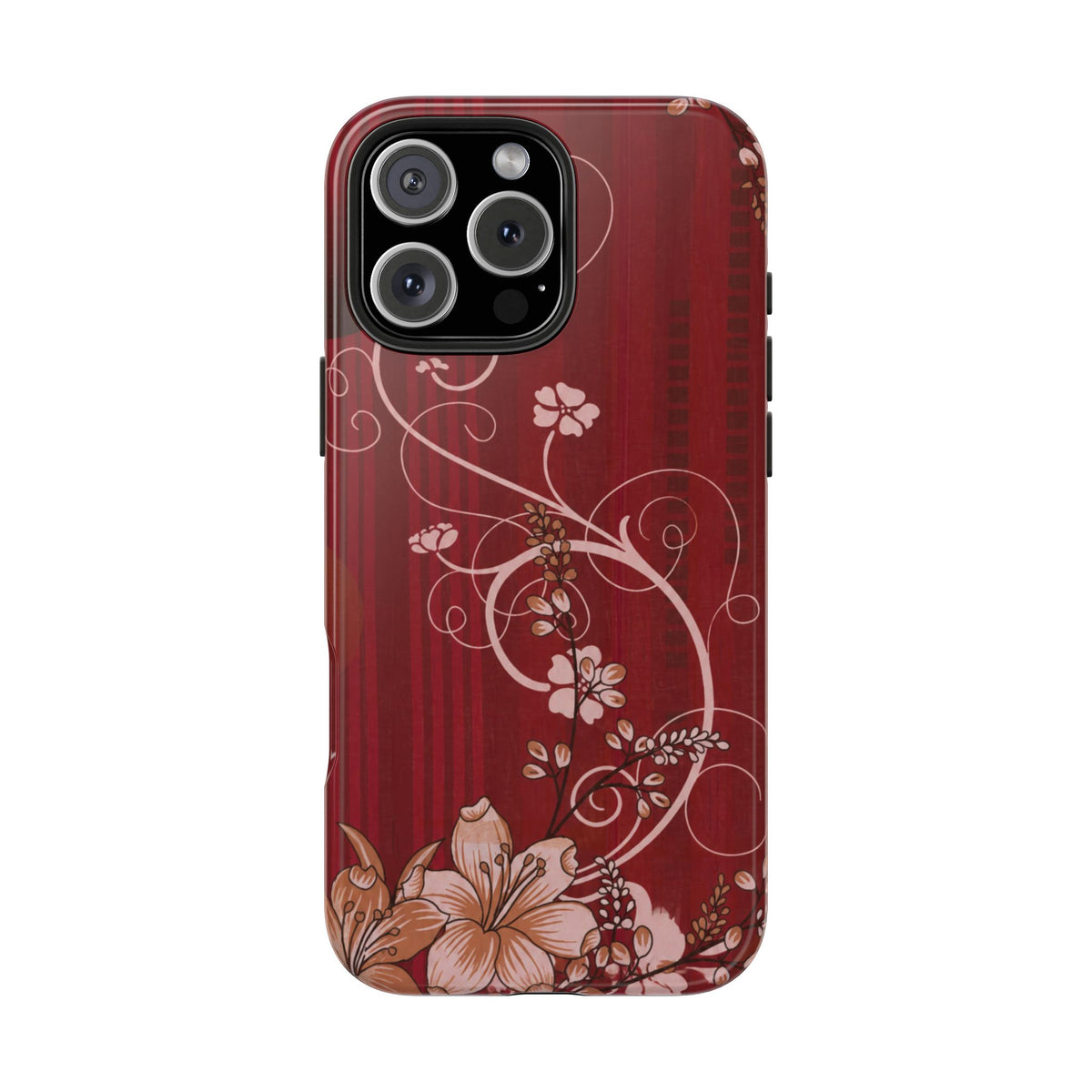 Crimson Bloom - Protective Phone Case