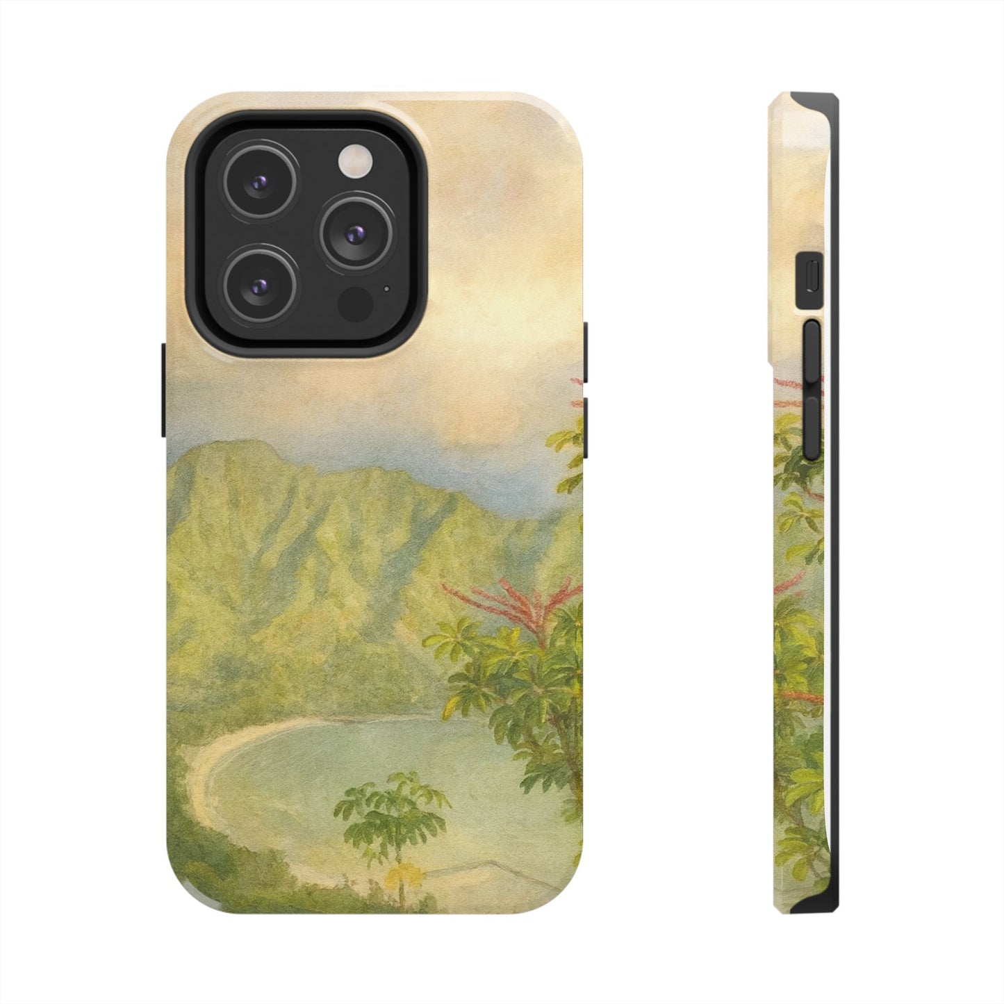 Vintage Tropical Beach - Protective Phone Case