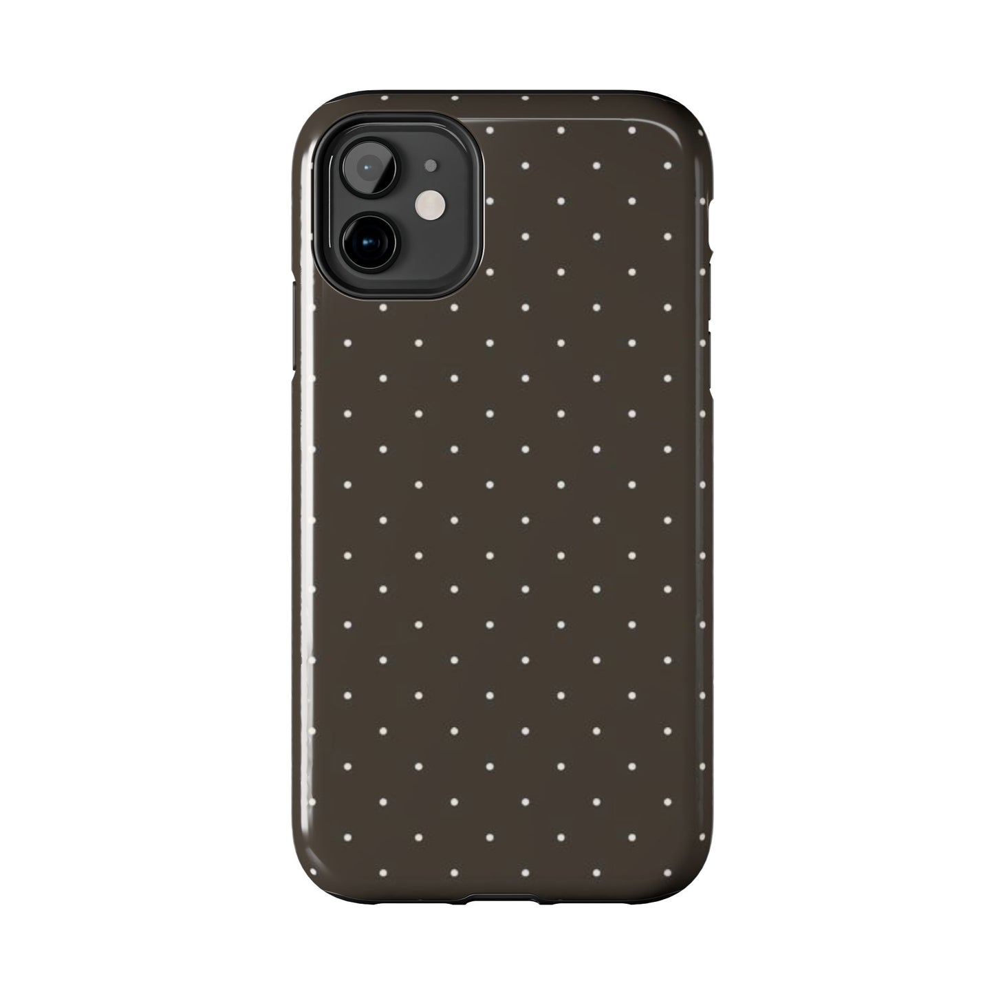 Brown Mini Polka Dot - Protective Phone Case
