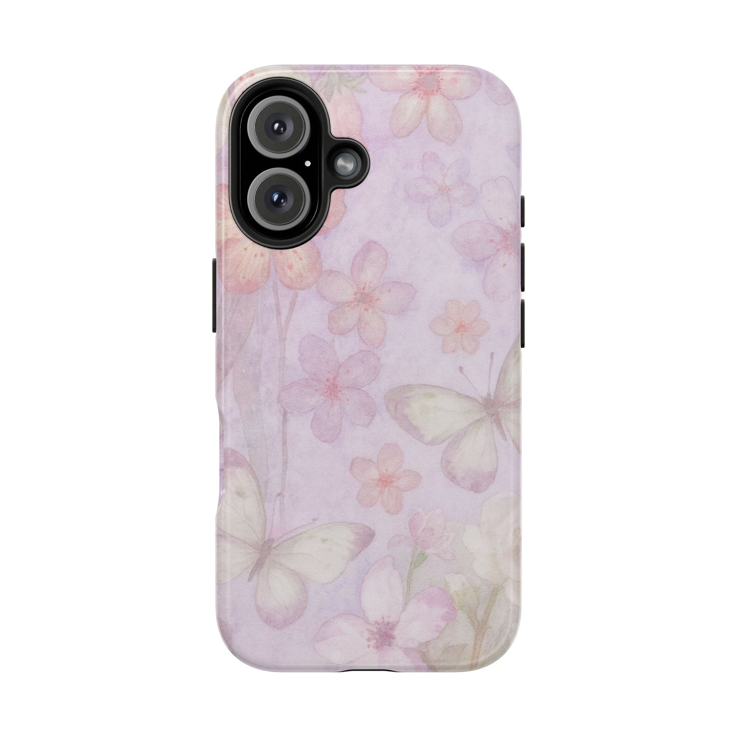 Lilac Butterfly - Protective Phone Case