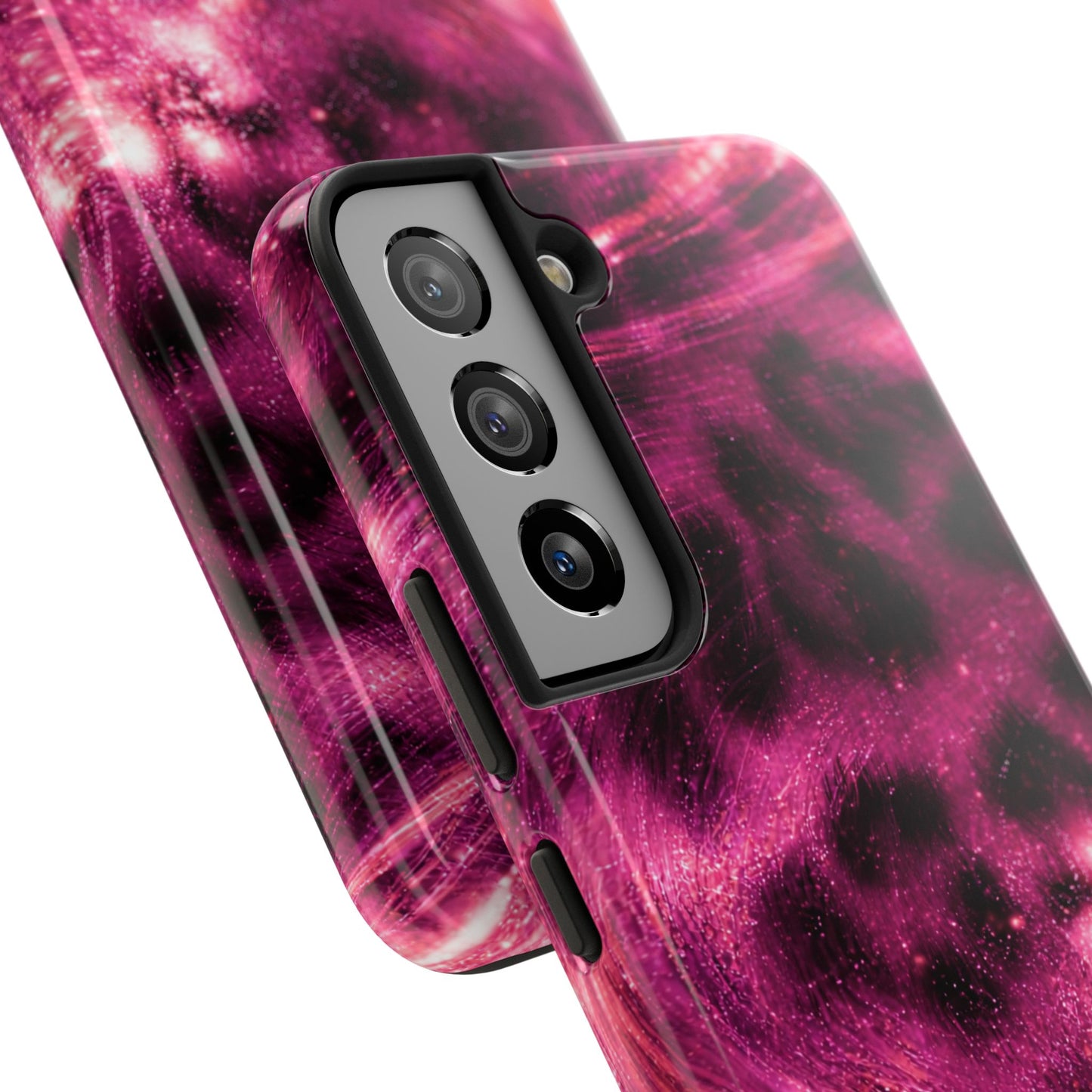 Magenta Y2K Leopard - Protective Phone Case
