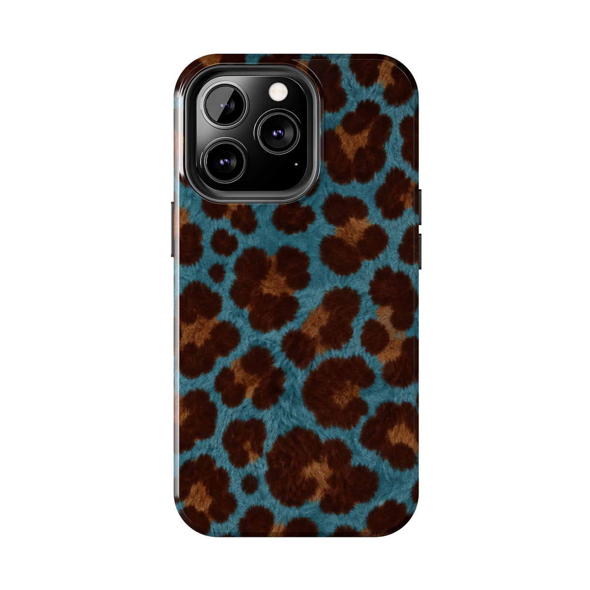 Teal Leopard - Protective Phone Case