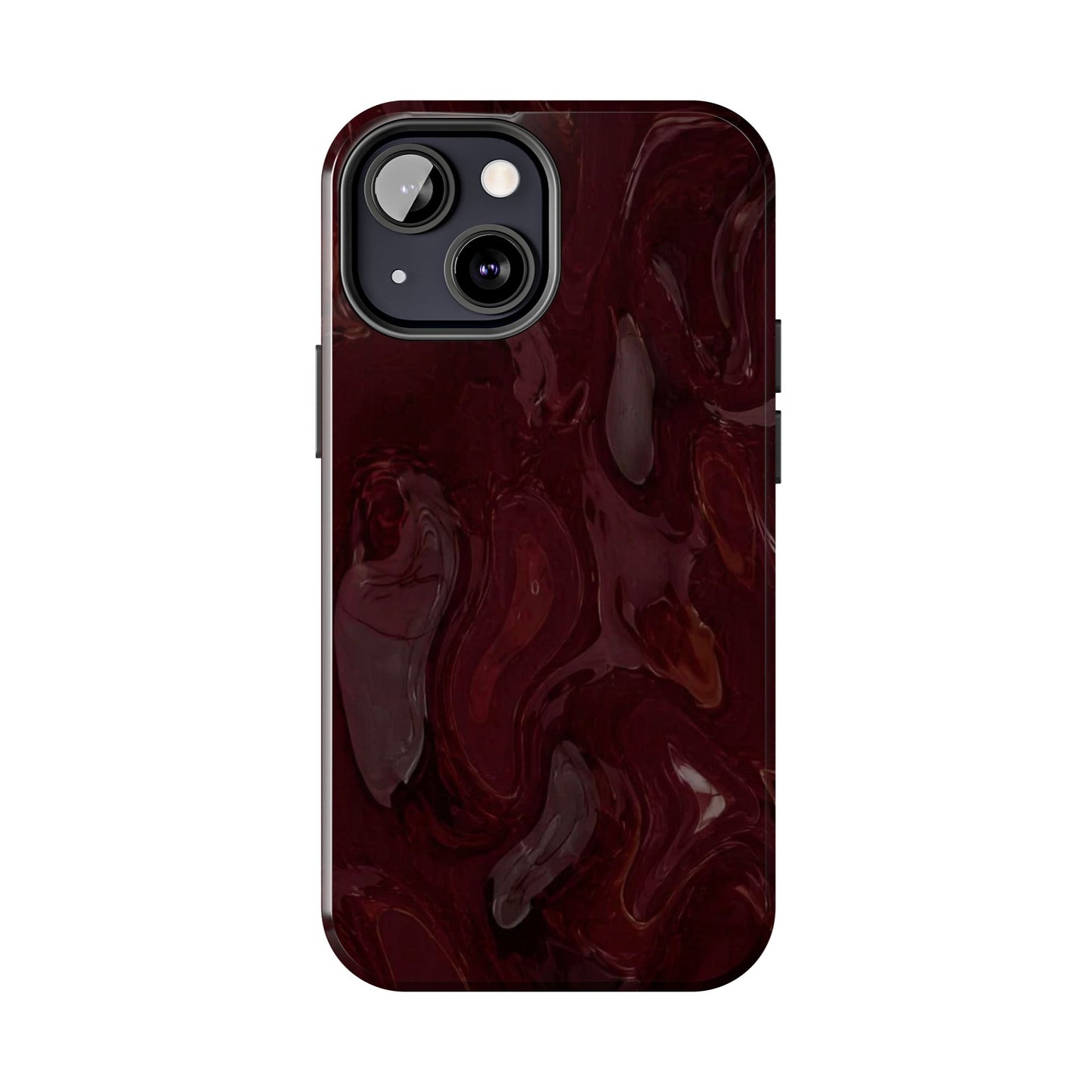 Glossy Maroon - Protective Phone Case