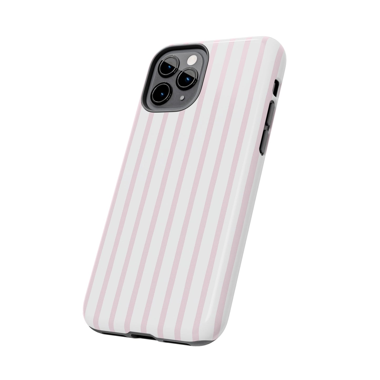Pink Vertical Stripes - Protective Phone Case