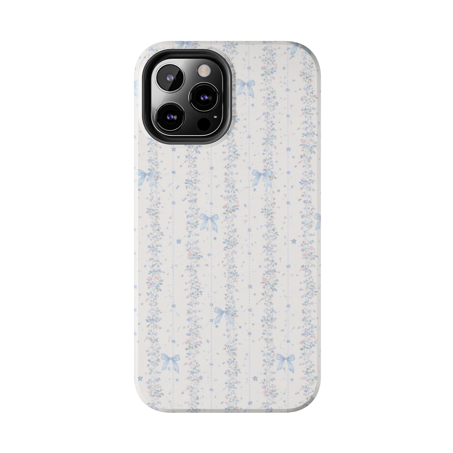 Bows and Stripes - Protective Phone Case