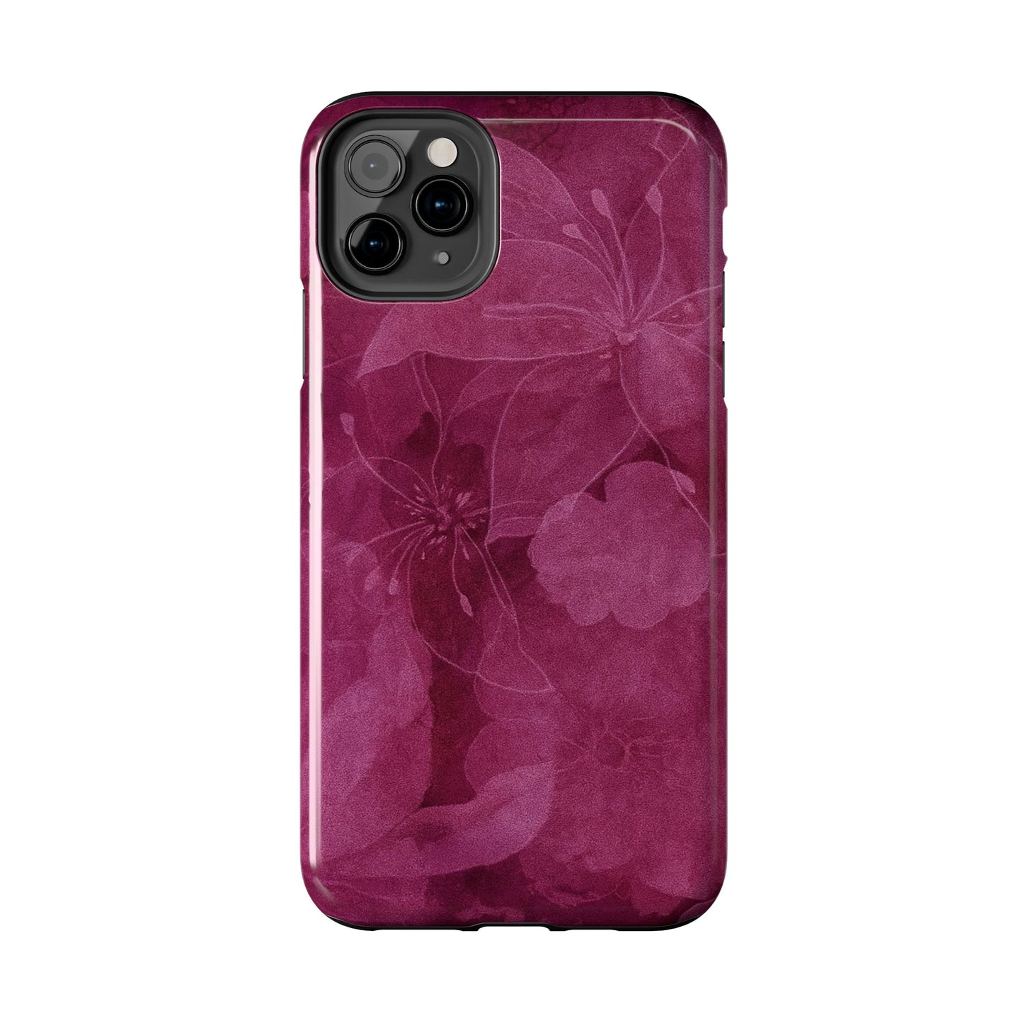 Magenta Petals - Protective Phone Case