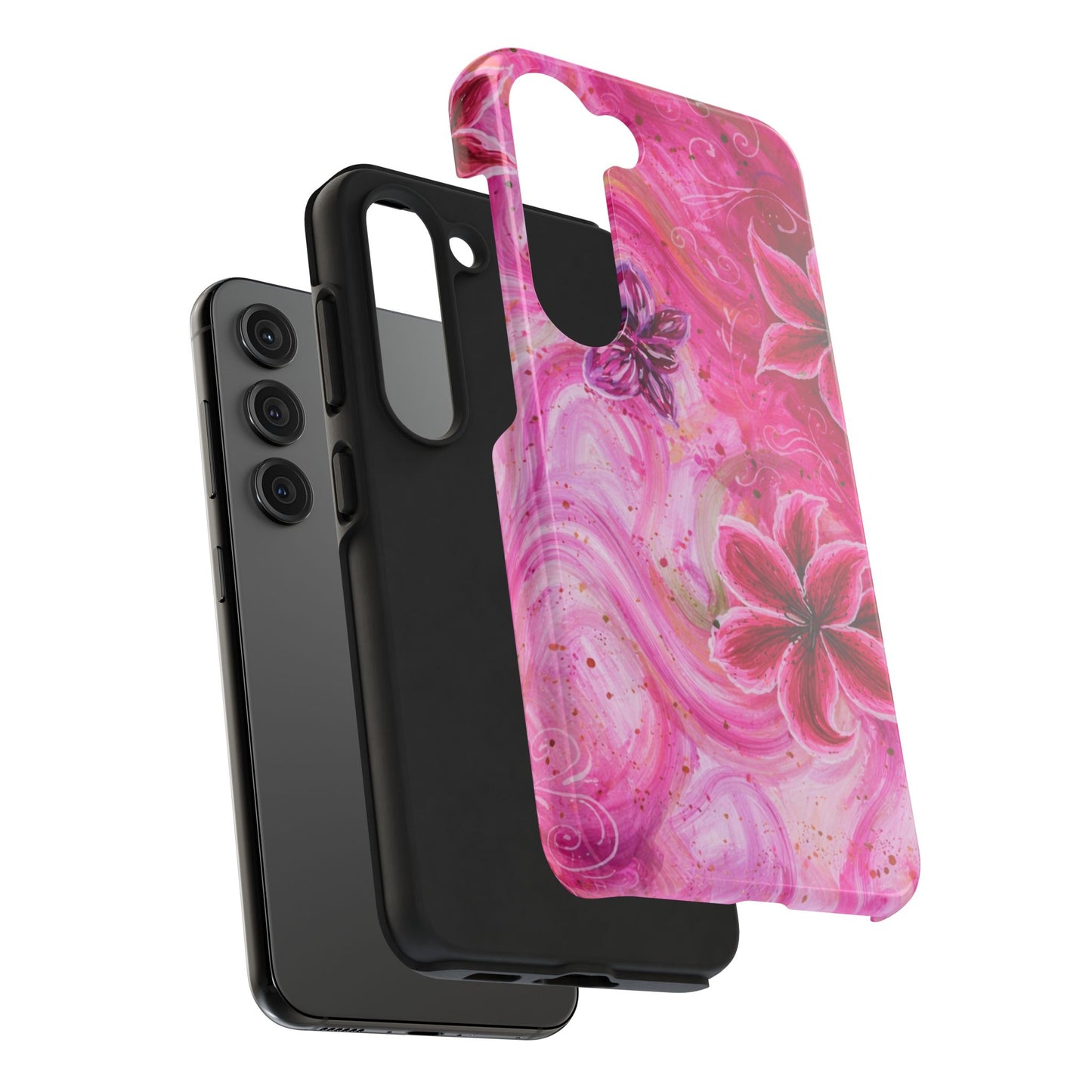 Watercolor Hibiscus - Protective Phone Case