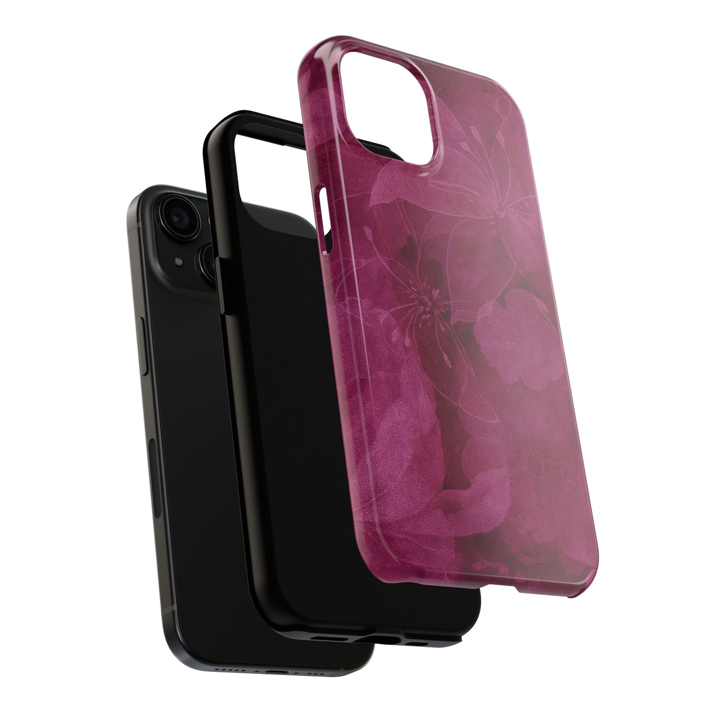 Magenta Petals - Protective Phone Case