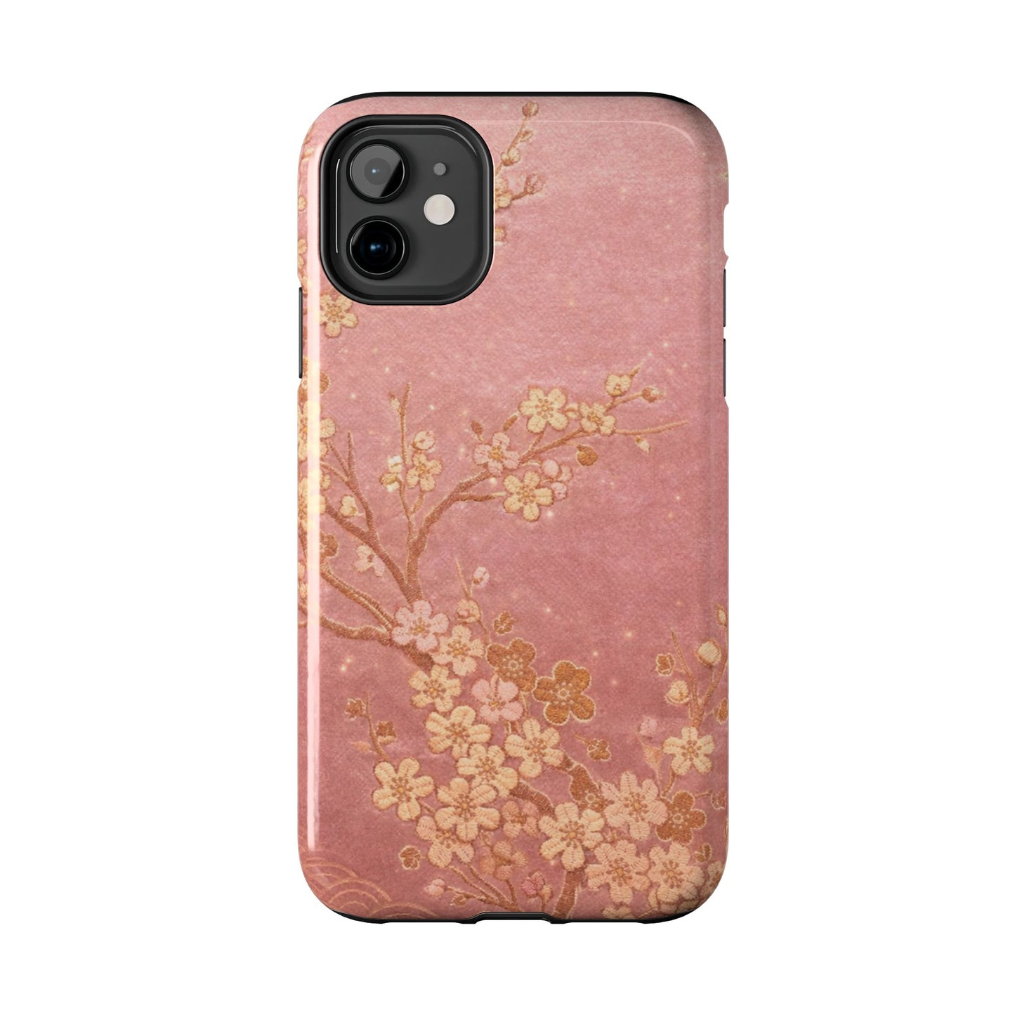 Pink Gold Cherry Blossom - Protective Phone Case