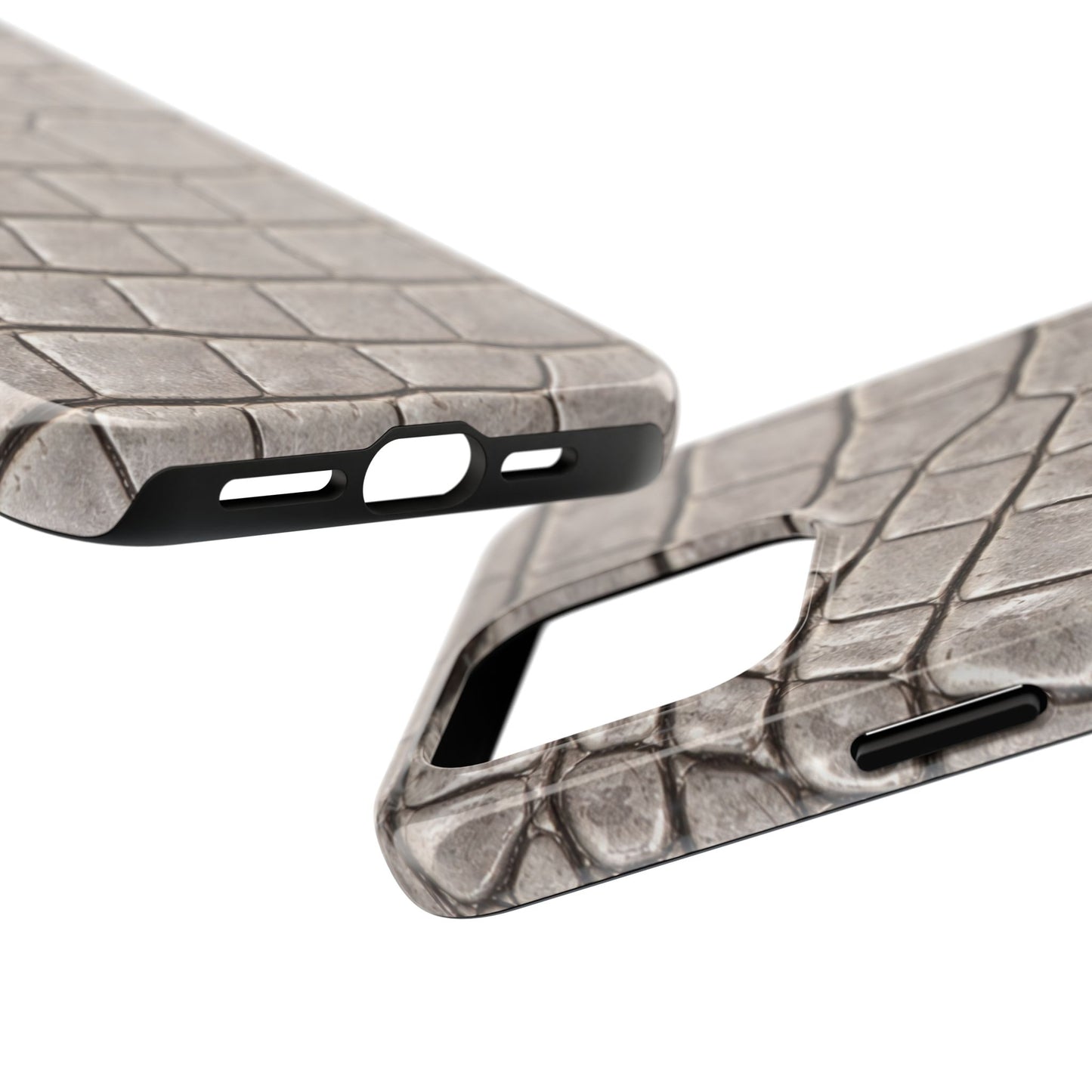 2000s Grey Crocodile - Protective Phone Case