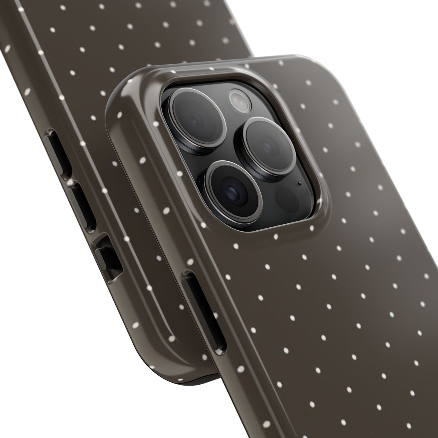 Brown Mini Polka Dot - Protective Phone Case