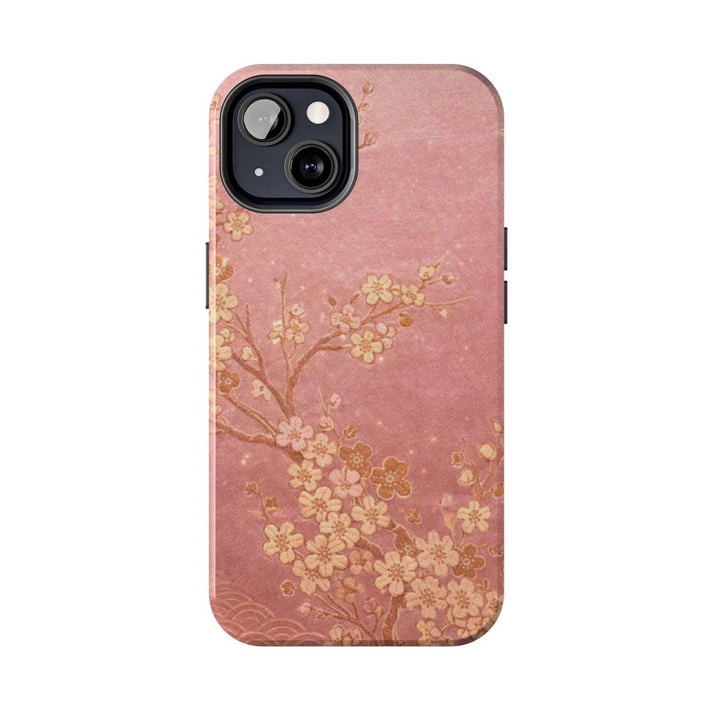 Pink Gold Cherry Blossom - Protective Phone Case