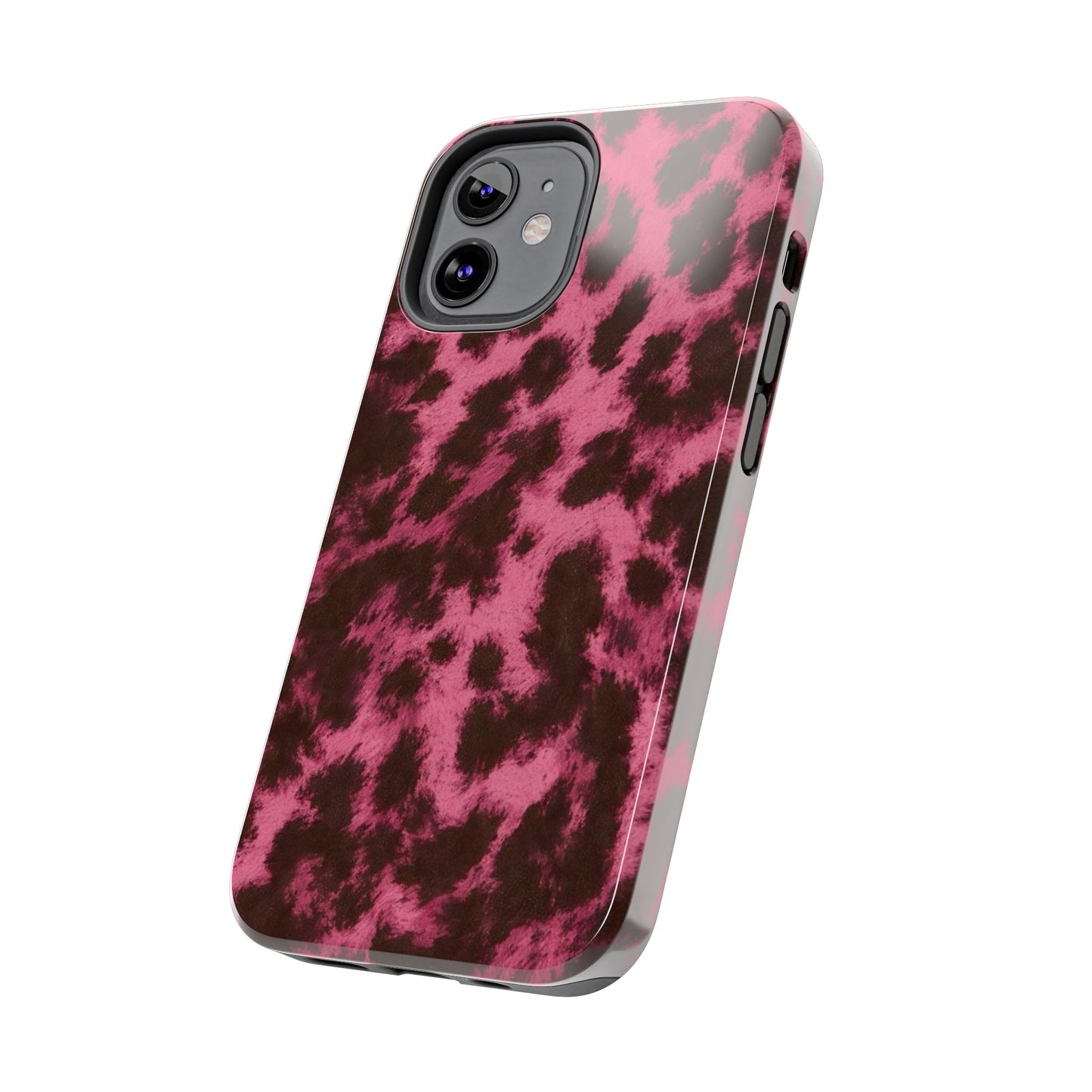 Pink Leopard Print - Protective Phone Case