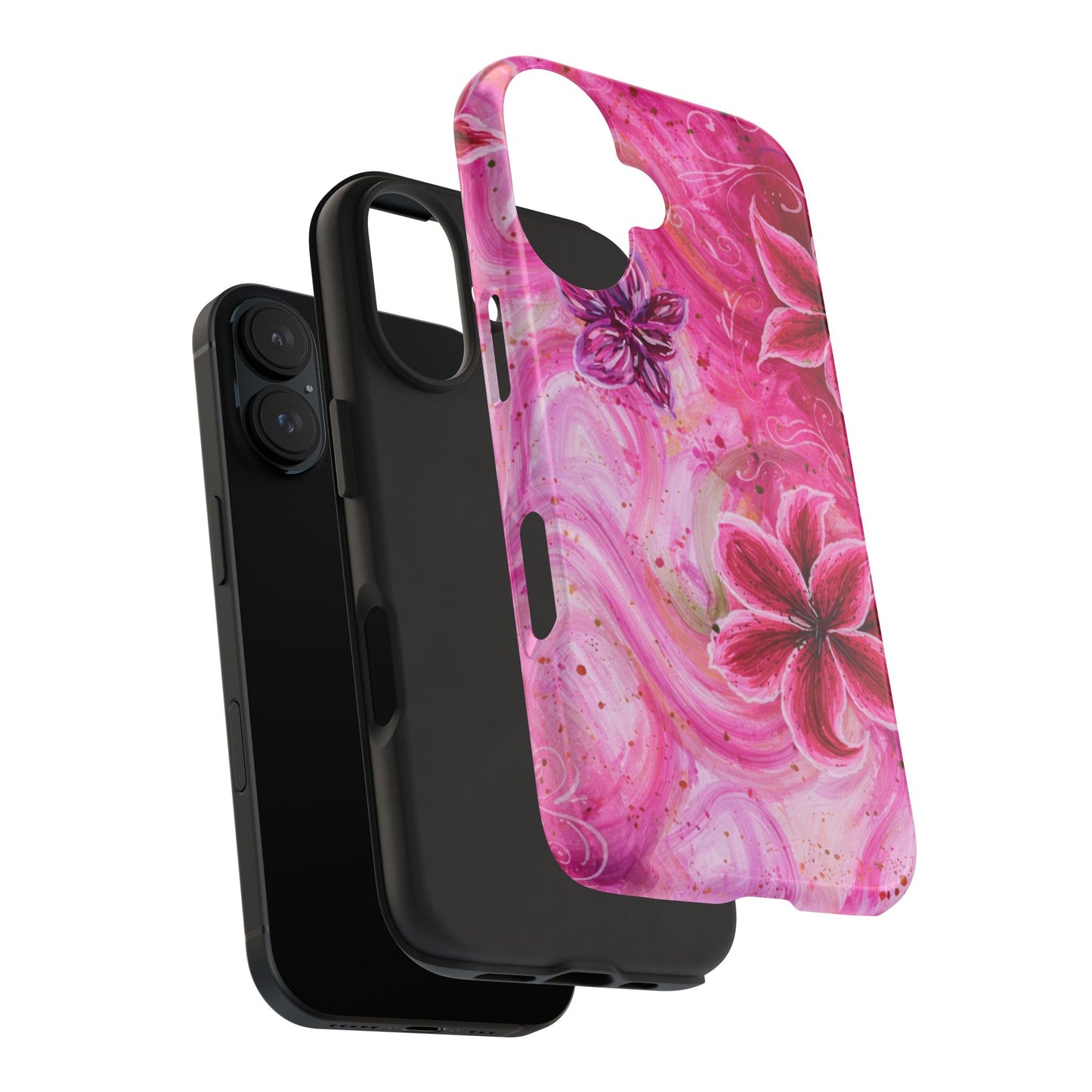Watercolor Hibiscus - Protective Phone Case