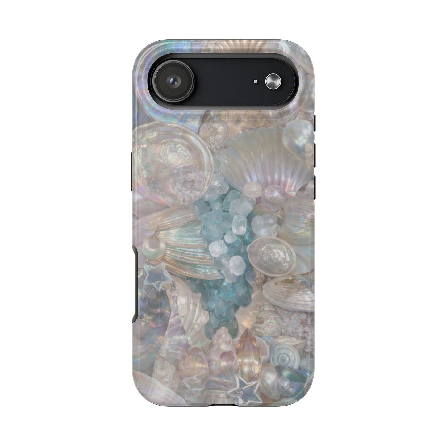 Aquamarine and Shells - Protective Phone Case