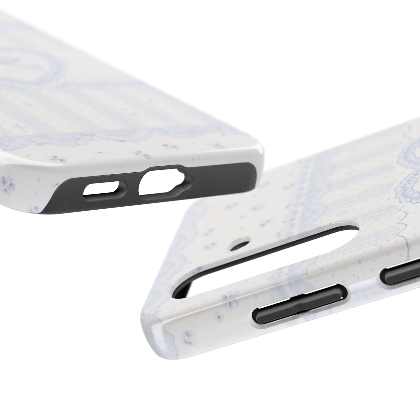 Coquette Blue Lace - Protective Phone Case