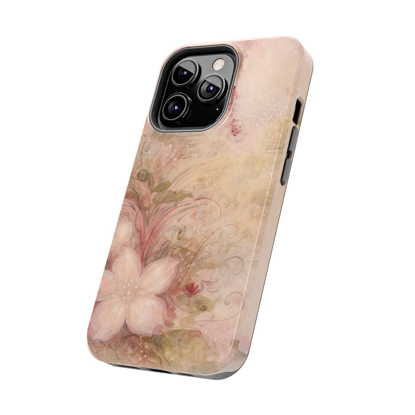 Antique Watercolor Floral - Protective Phone Case