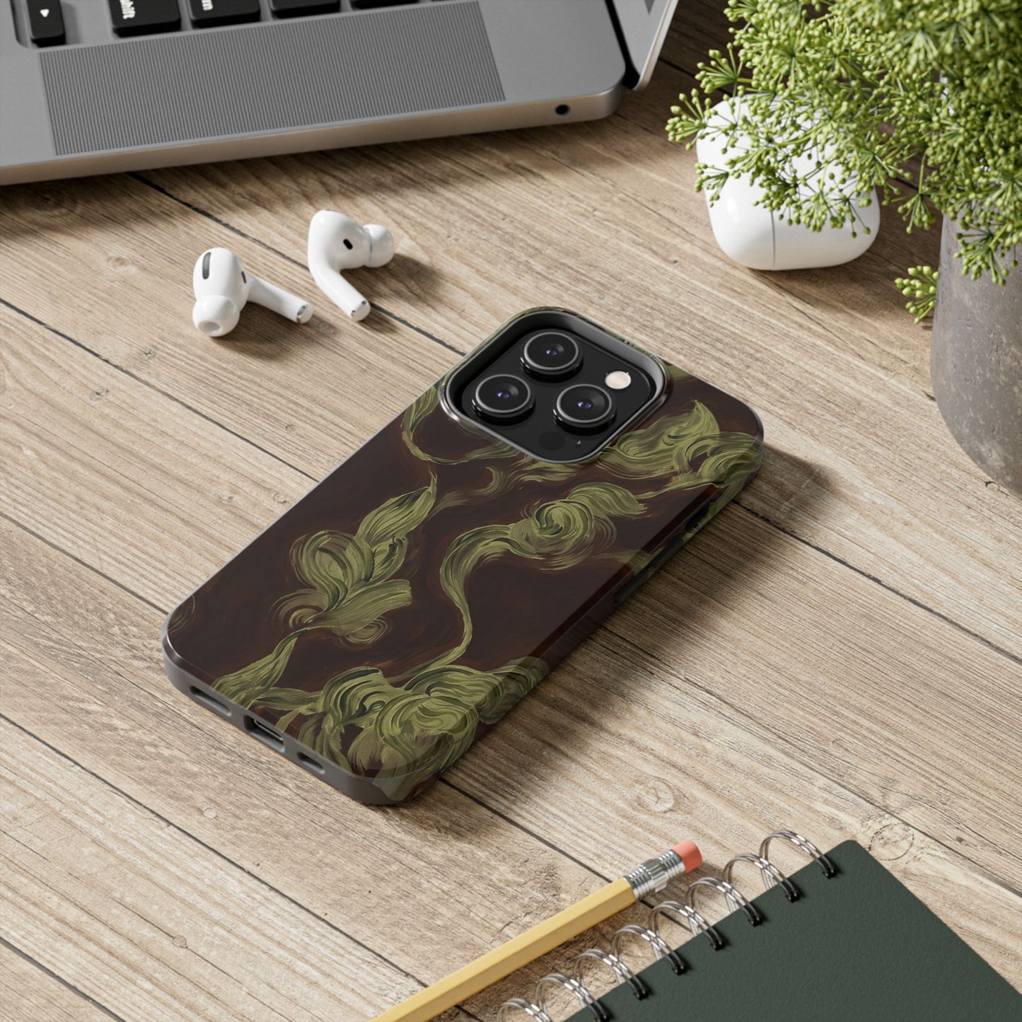 Magnolia Stained Glass - Protective Phone Case