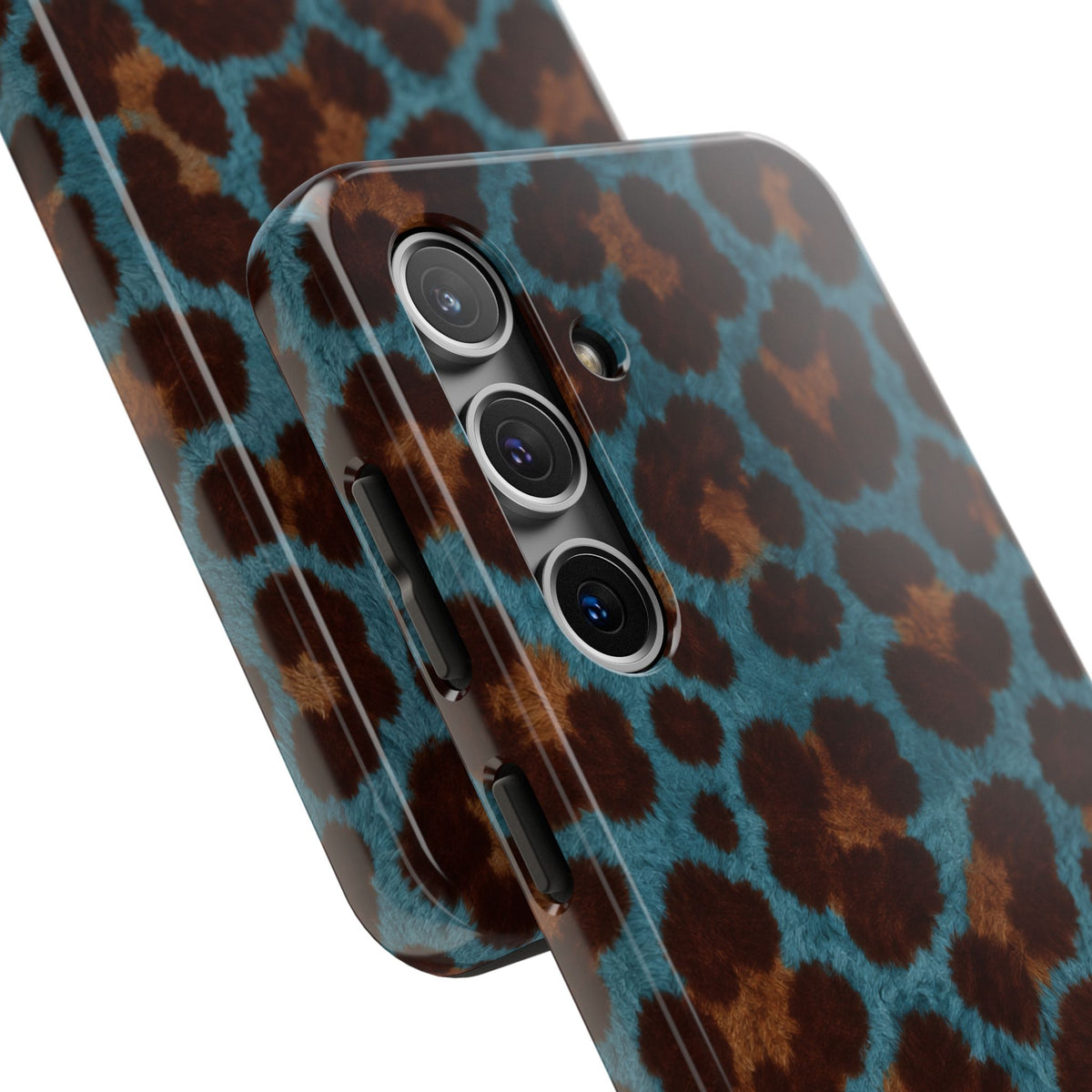 Teal Leopard - Protective Phone Case