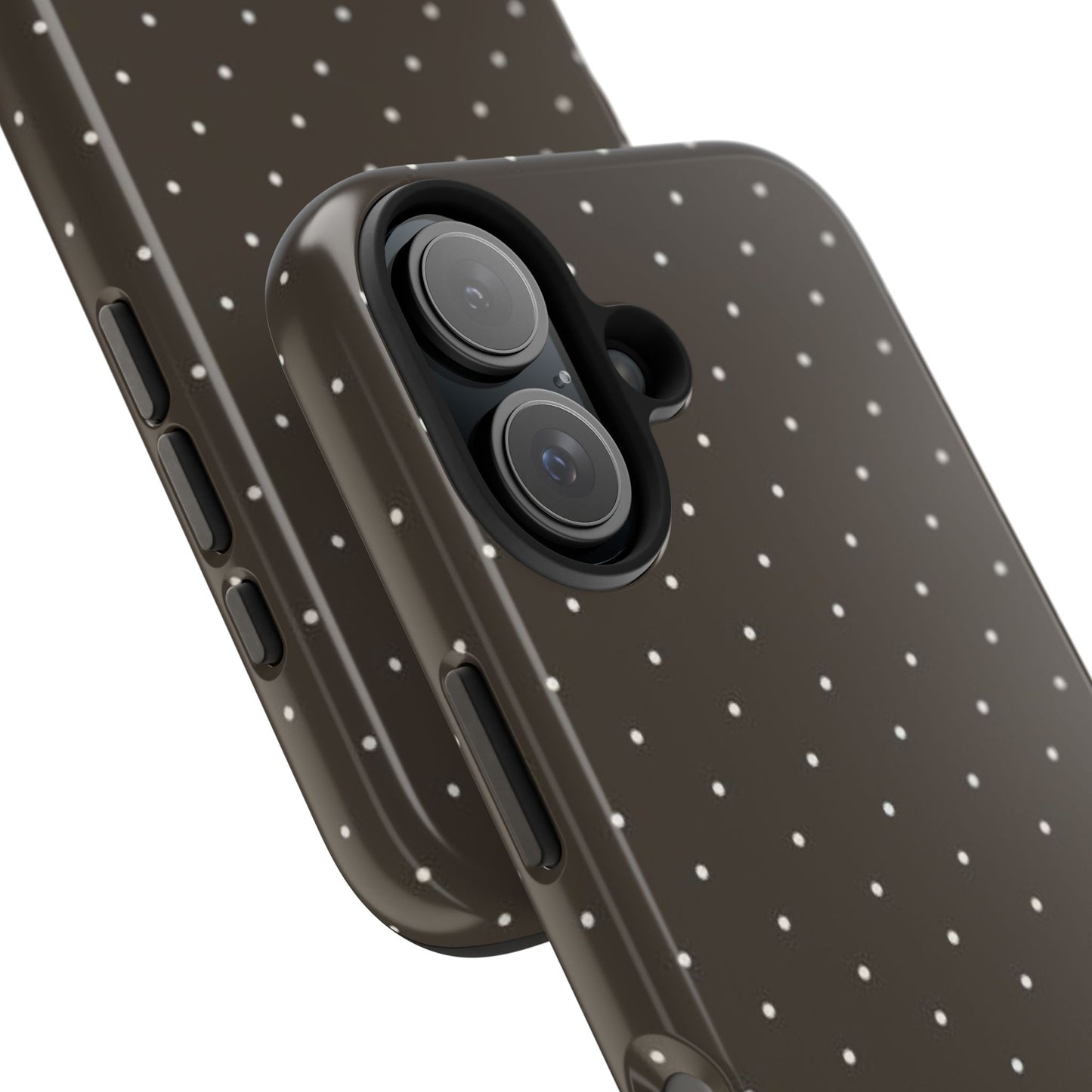 Brown Mini Polka Dot - Protective Phone Case