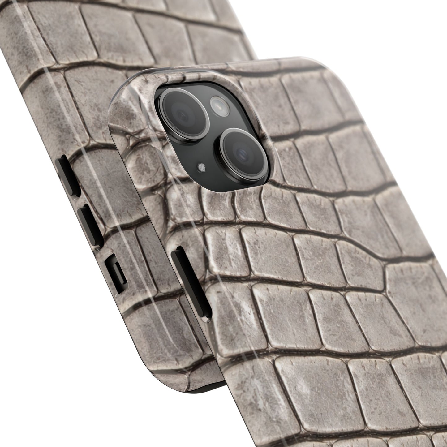 2000s Grey Crocodile - Protective Phone Case