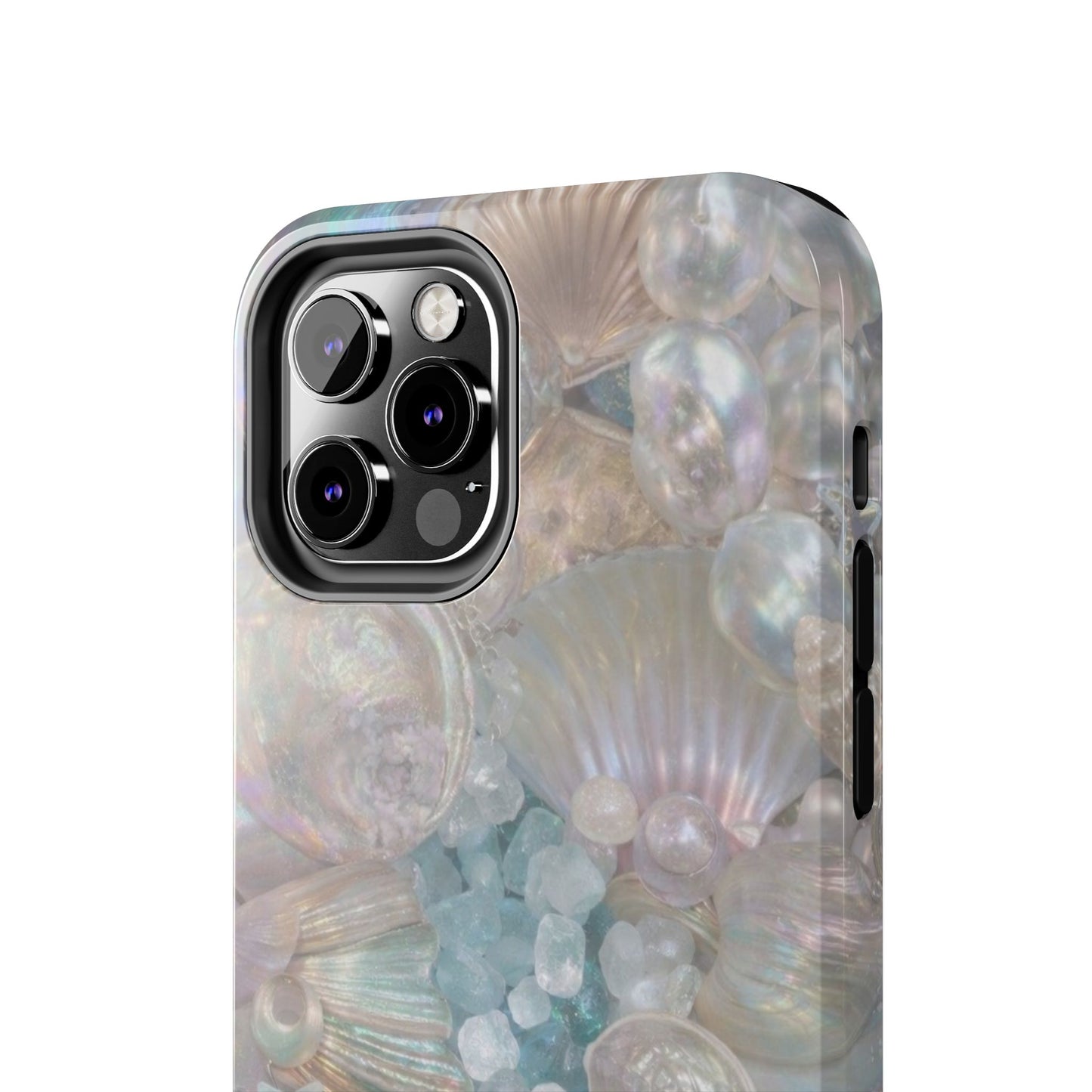 Aquamarine and Shells - Protective Phone Case