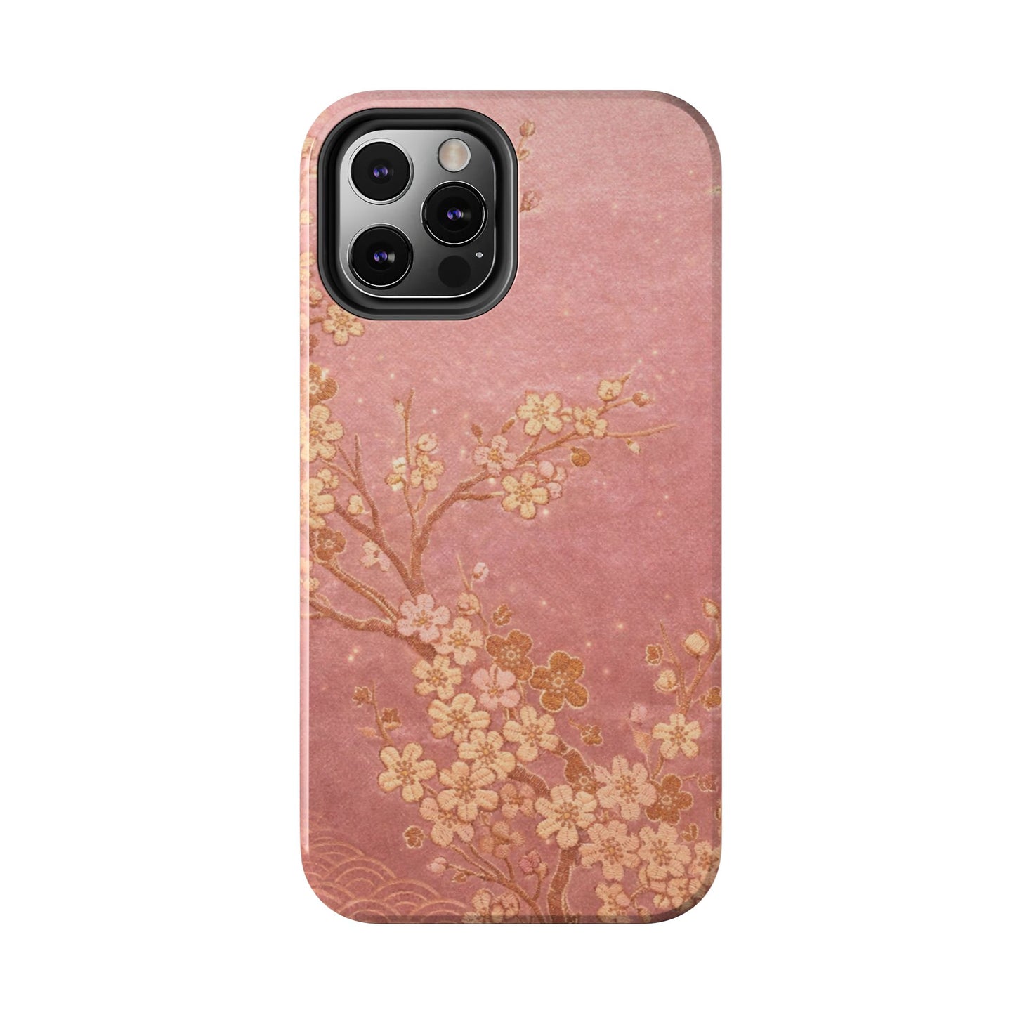 Pink Gold Cherry Blossom - Protective Phone Case