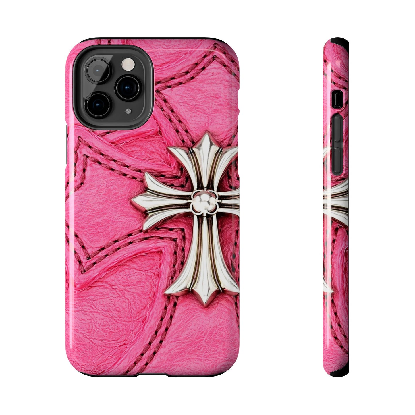 Pink Cross - Protective Phone Case