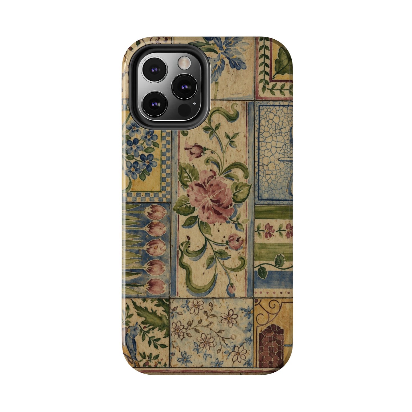 Vintage Floral Patchwork - Protective Phone Case