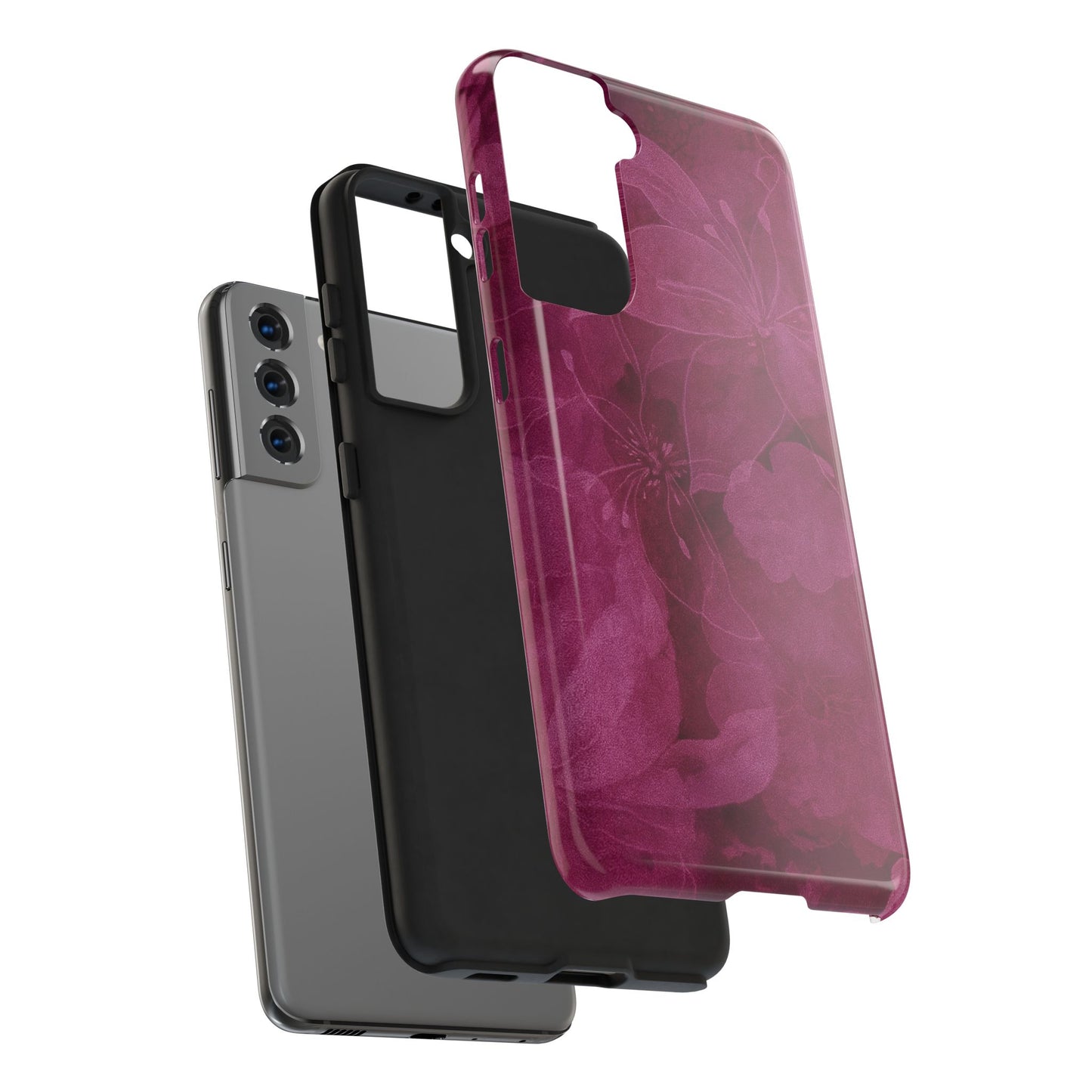 Magenta Petals - Protective Phone Case