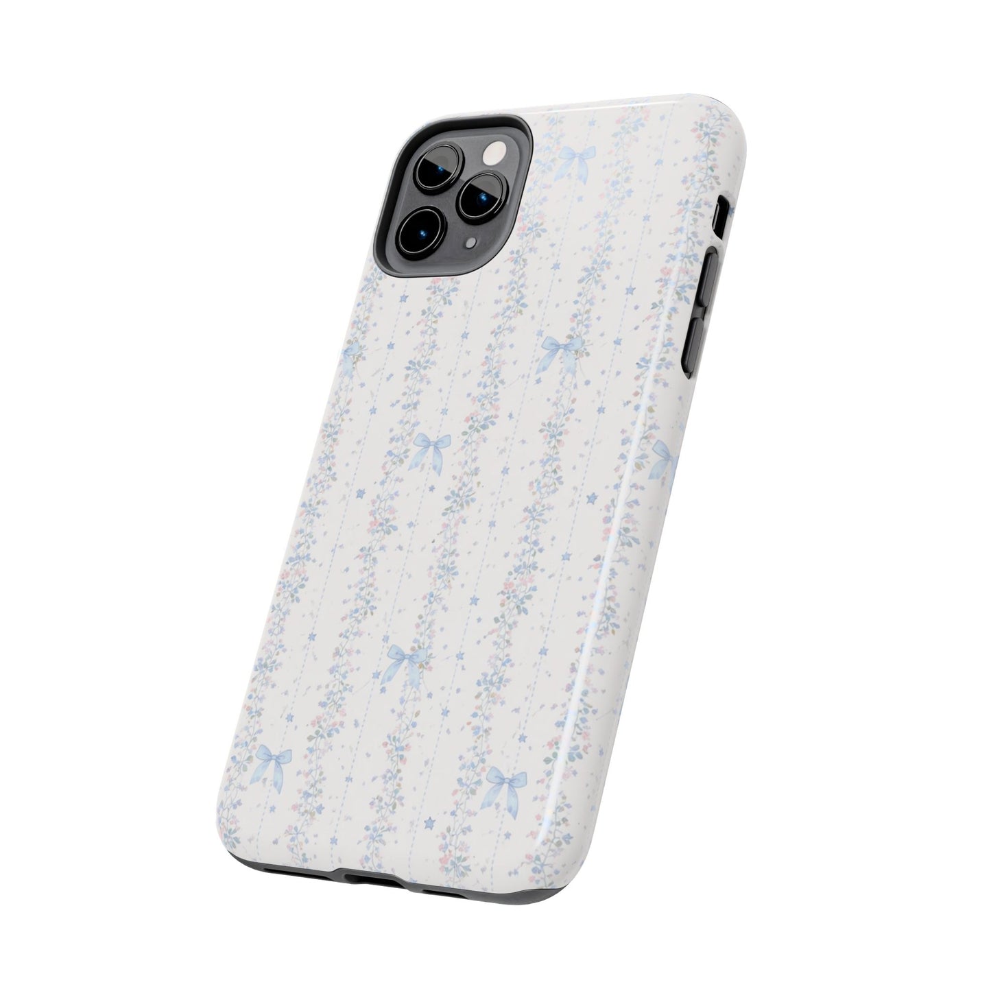 Bows and Stripes - Protective Phone Case